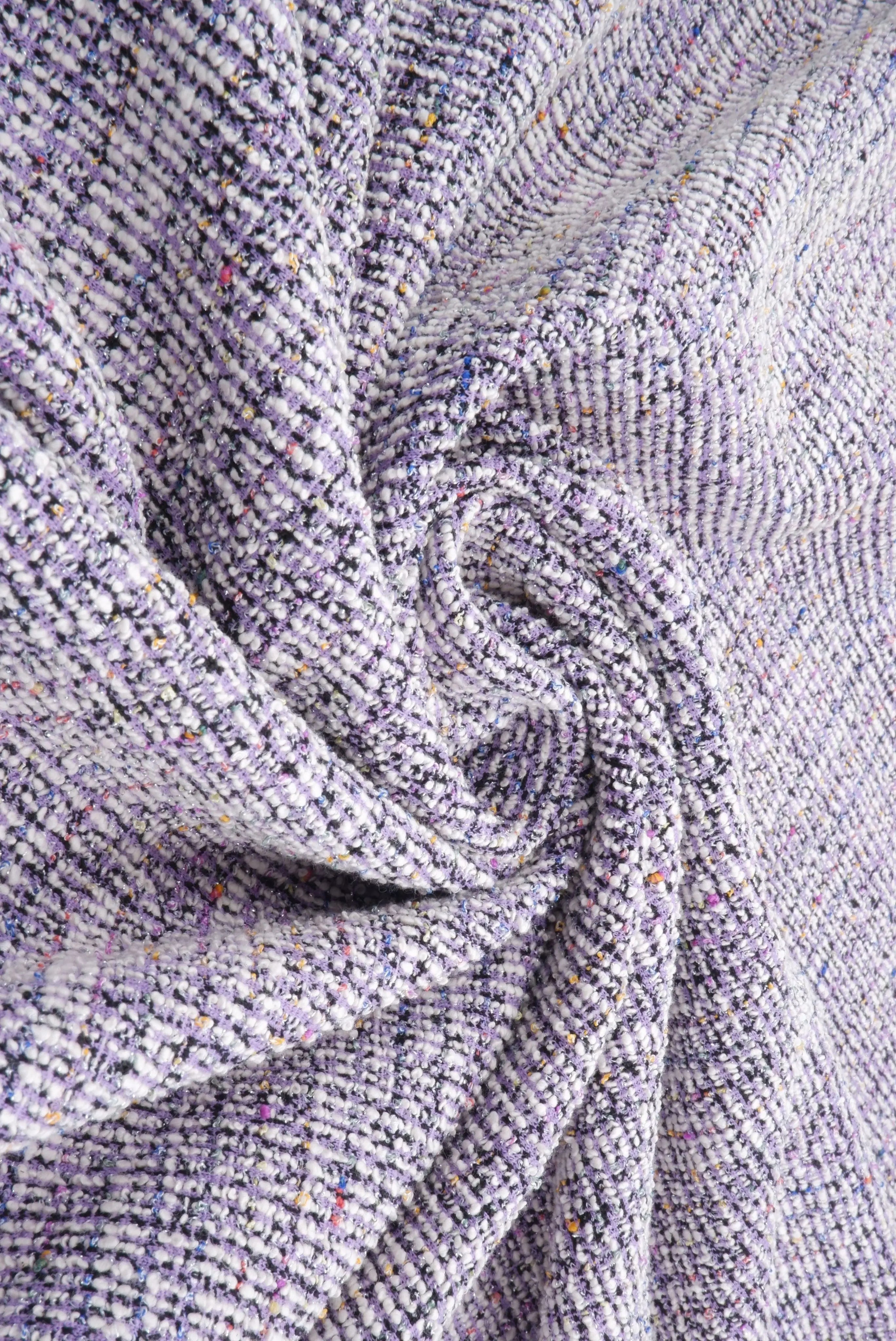 KNT4550 LAVENDER BOTTOMS CAMI COTTON DRESS JACQUARD KNIT LUREX NO-PRINT OUTERWEAR PANTS POLYESTER RAYON RIBBED SKIRTS SPANDEX STRETCH SWEATER TOPS TUNICS