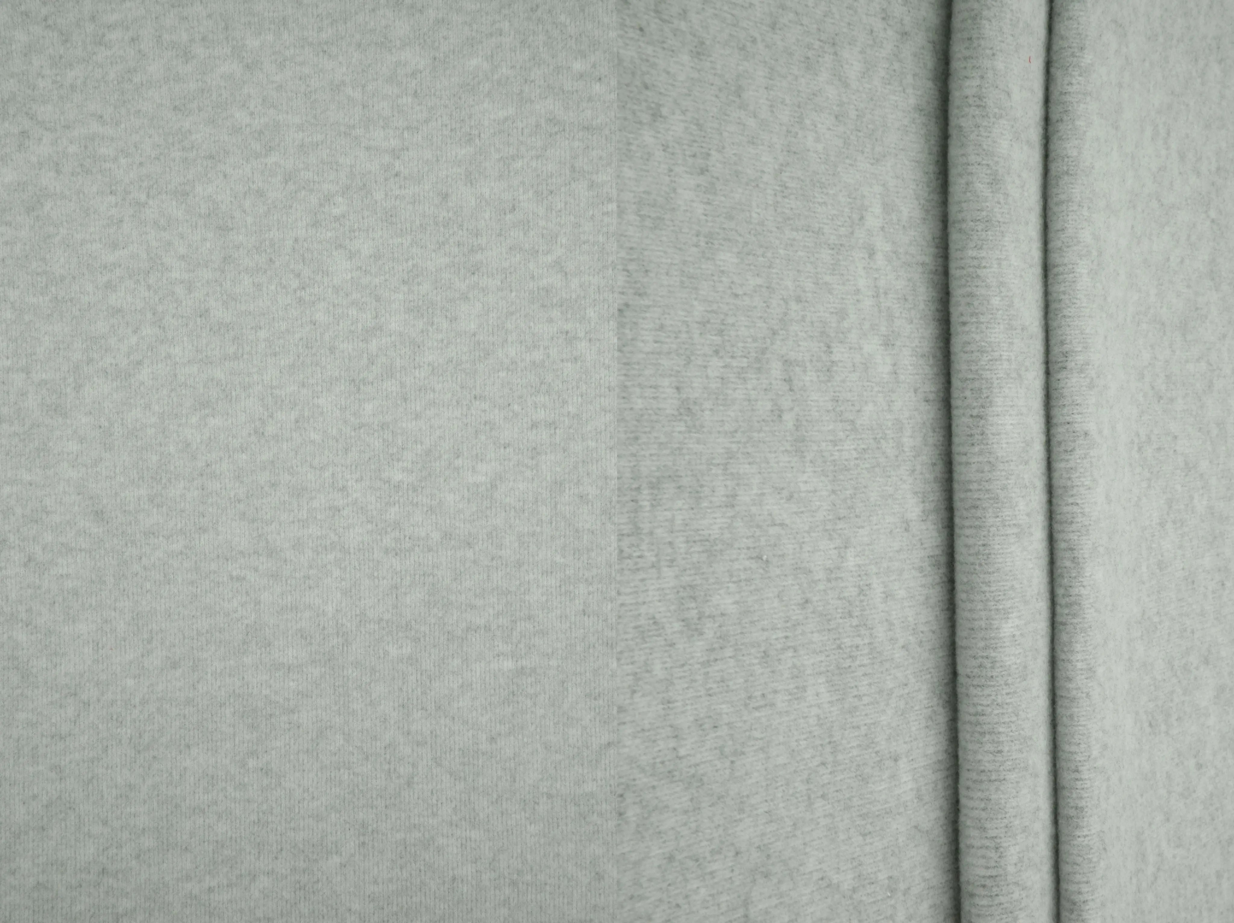 KNT4554 H.GREY BOTTOMS DRESS FLEECE KNIT NO-PRINT OUTERWEAR PANTS POLYESTER RAYON RIBBED 1X1 SKIRTS SPANDEX STRETCH SWEATER SWEATSHIRT TOPS TUNICS