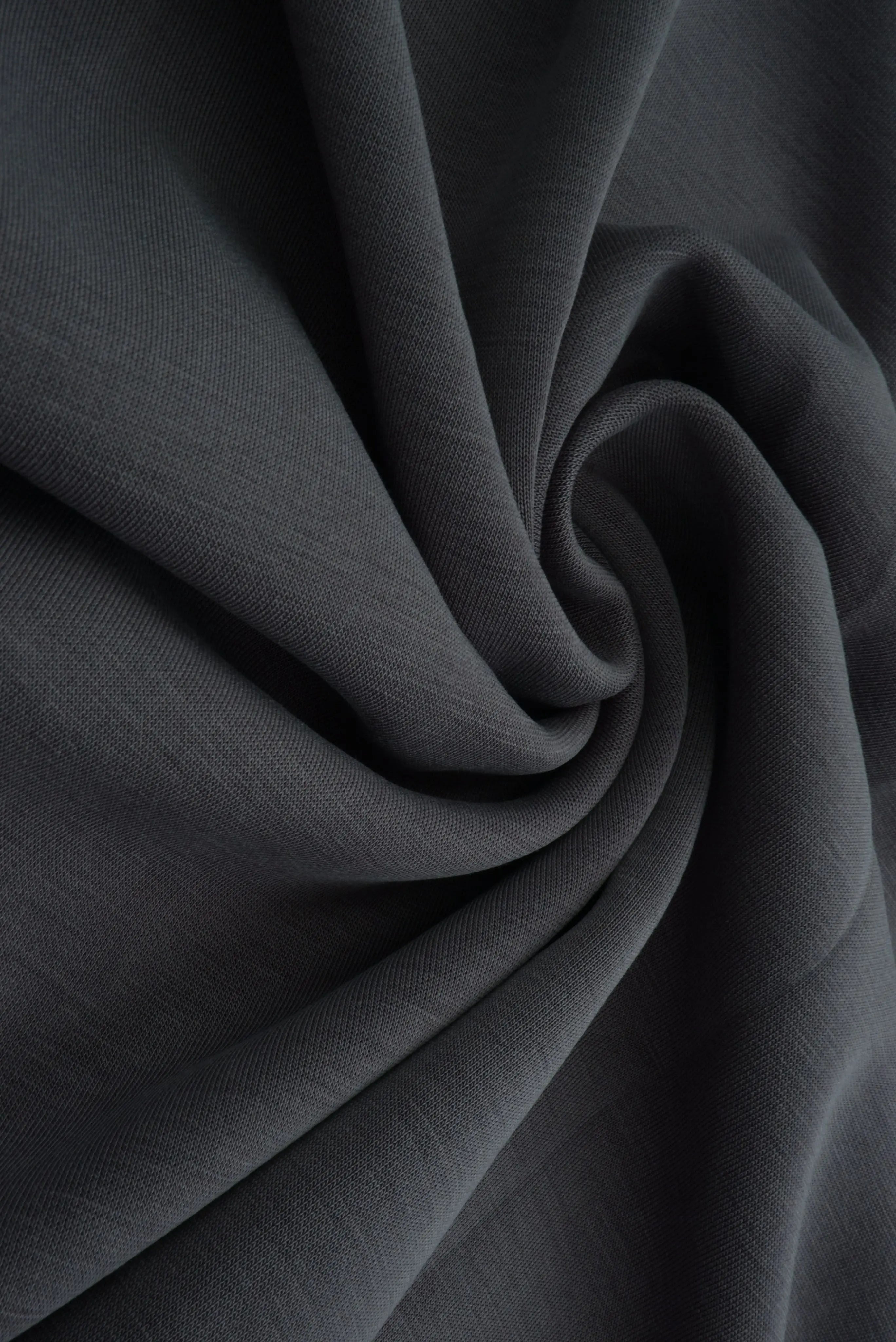 CUP-4602 CHARCOAL BOTTOMS DRESS GREY KNIT MODAL NO-PRINT OUTERWEAR PANTS POLYESTER SCUBA SKIRTS SOLID SPANDEX STRETCH