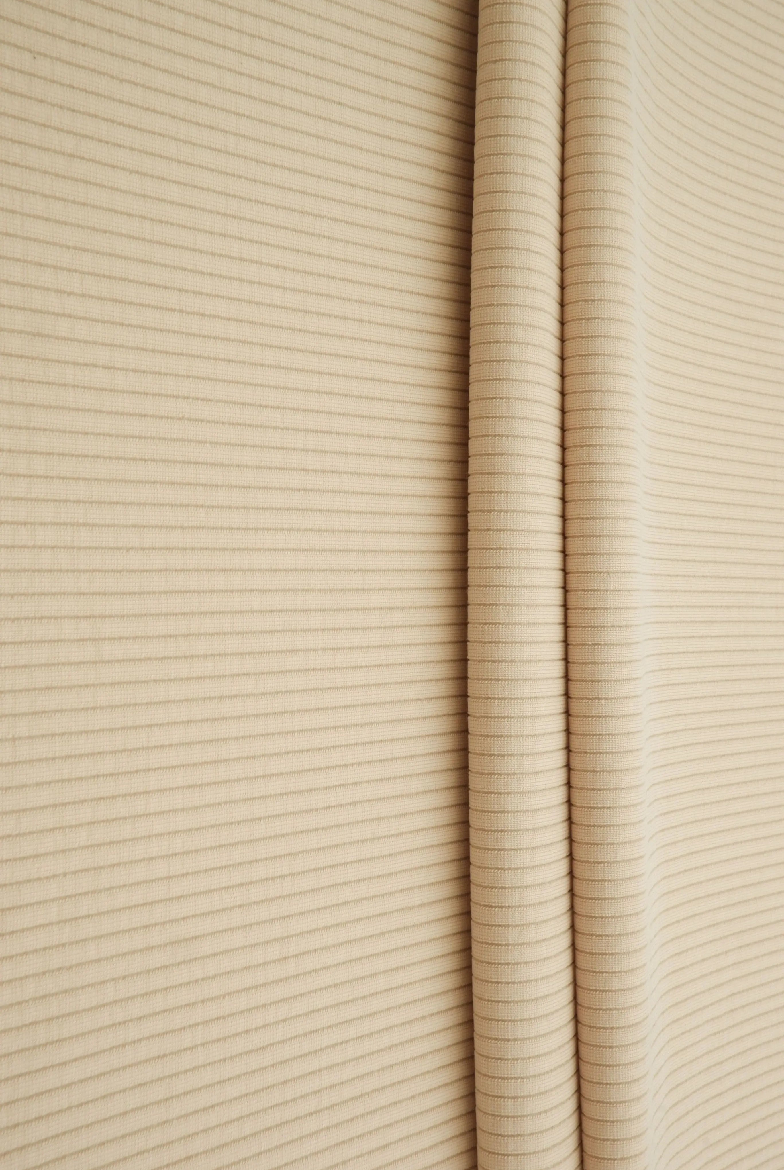 CUP-4603 BEIGE BOTTOMS DOUBLE KNIT DRESS MODAL NO-PRINT OUTERWEAR PANTS POLYESTER RIBBED SKIRTS SOLID SPANDEX STRETCH