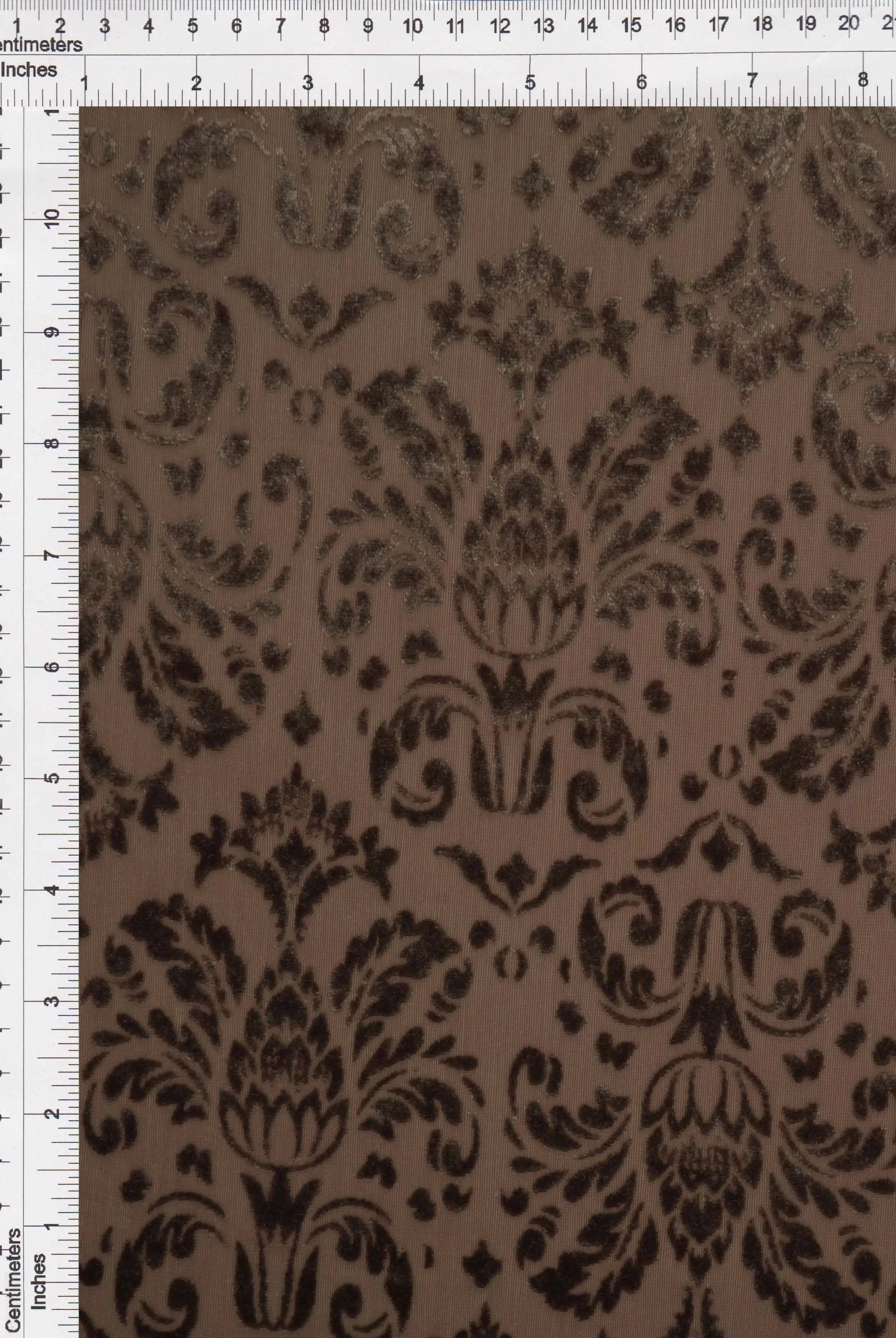 KNT3869-MS11378 BROWN BLOUSE BODYSUIT BOTTOMS BROWN BURNOUT CAMI DAMASK DRESS KNIT NYLON PANTS POLYESTER PRINT-B SPANDEX STRETCH TOPS TUNICS VELVET