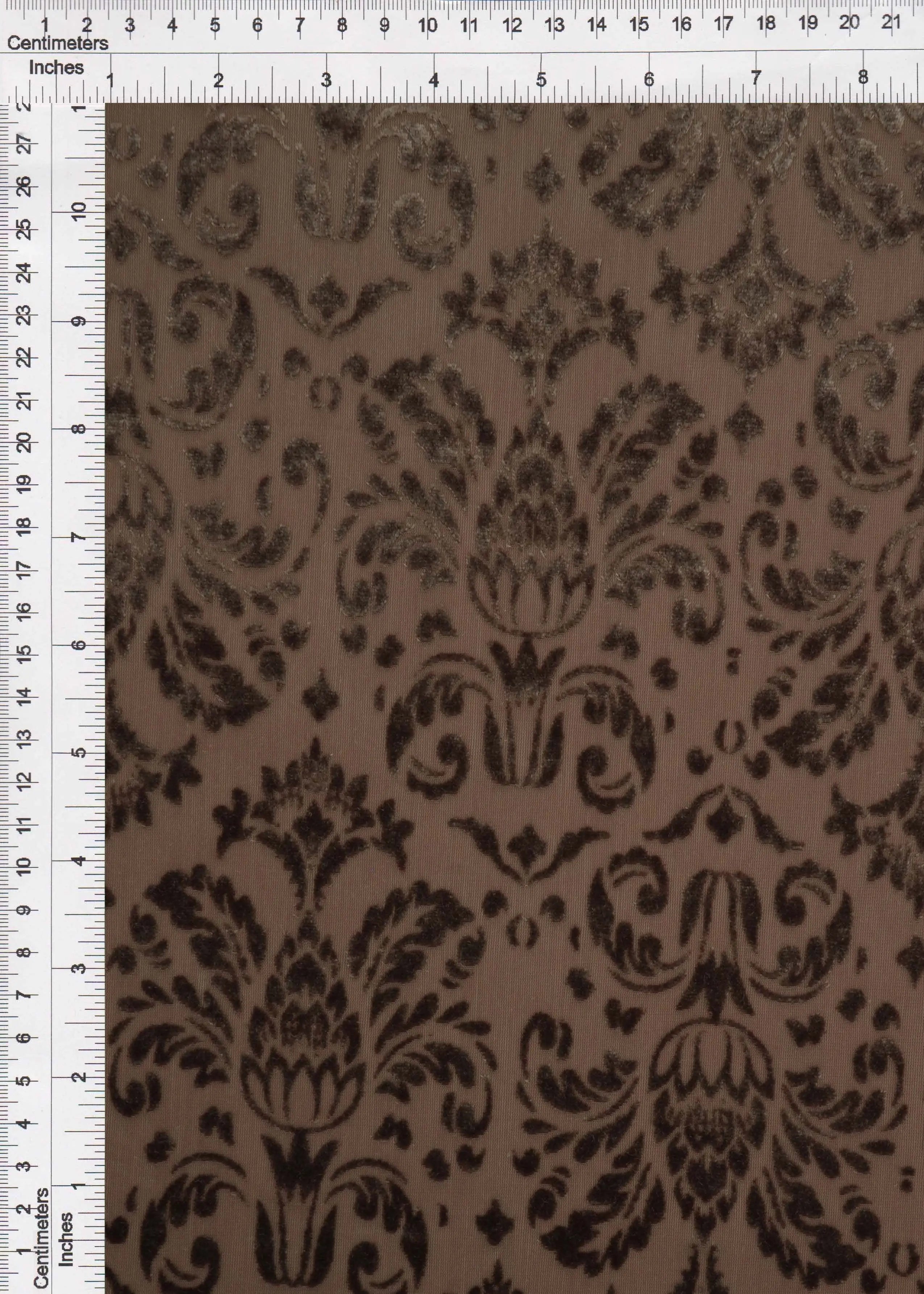 KNT3869-MS11378 BROWN BLOUSE BODYSUIT BOTTOMS BROWN BURNOUT CAMI DAMASK DRESS KNIT NYLON PANTS POLYESTER PRINT-B SPANDEX STRETCH TOPS TUNICS VELVET
