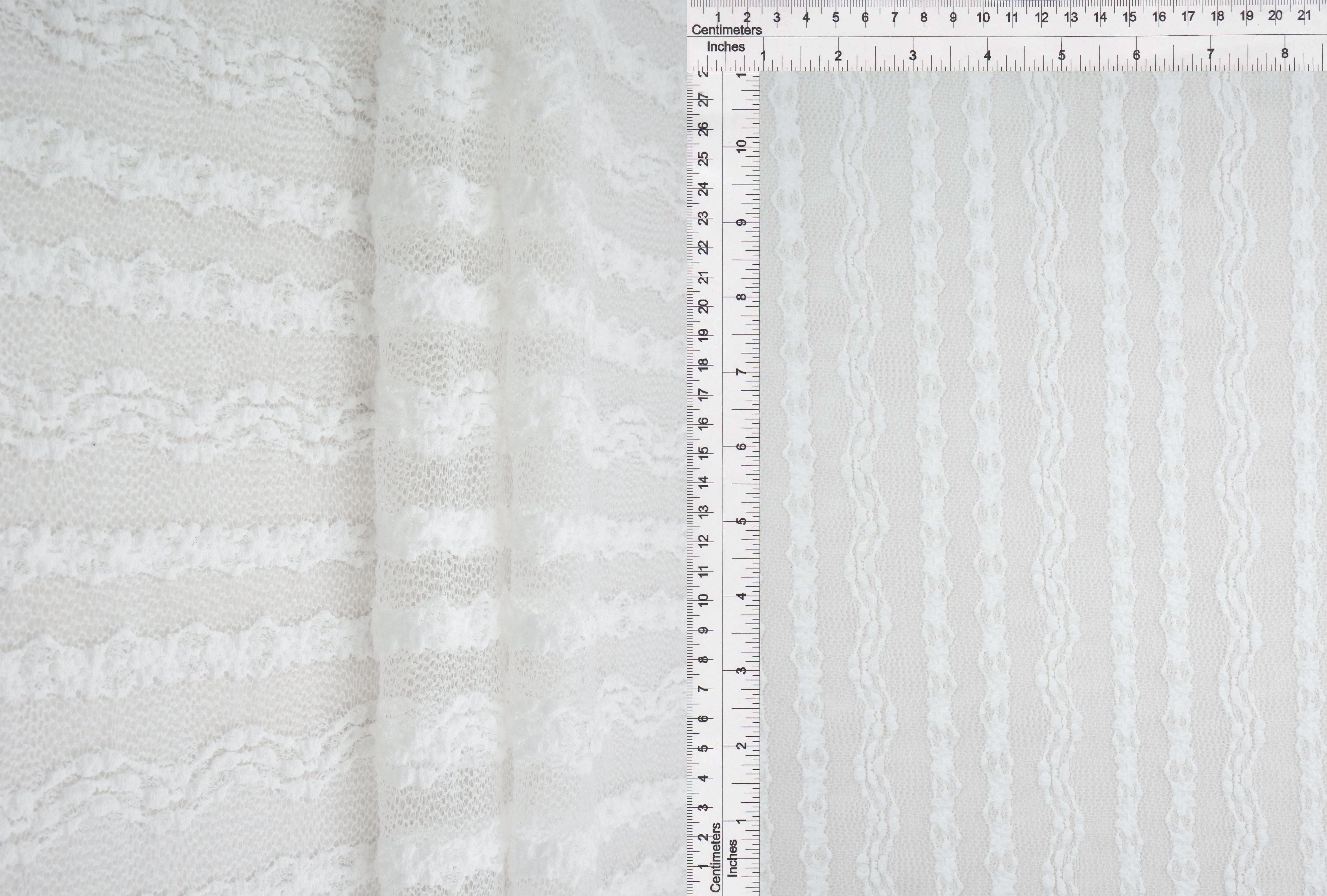 KNC-33535 WHITE BLOUSE CHEVRON DRESS KNIT LACE NYLON SOLID SPANDEX STRIPE TEXTURE TUNICS WHITE