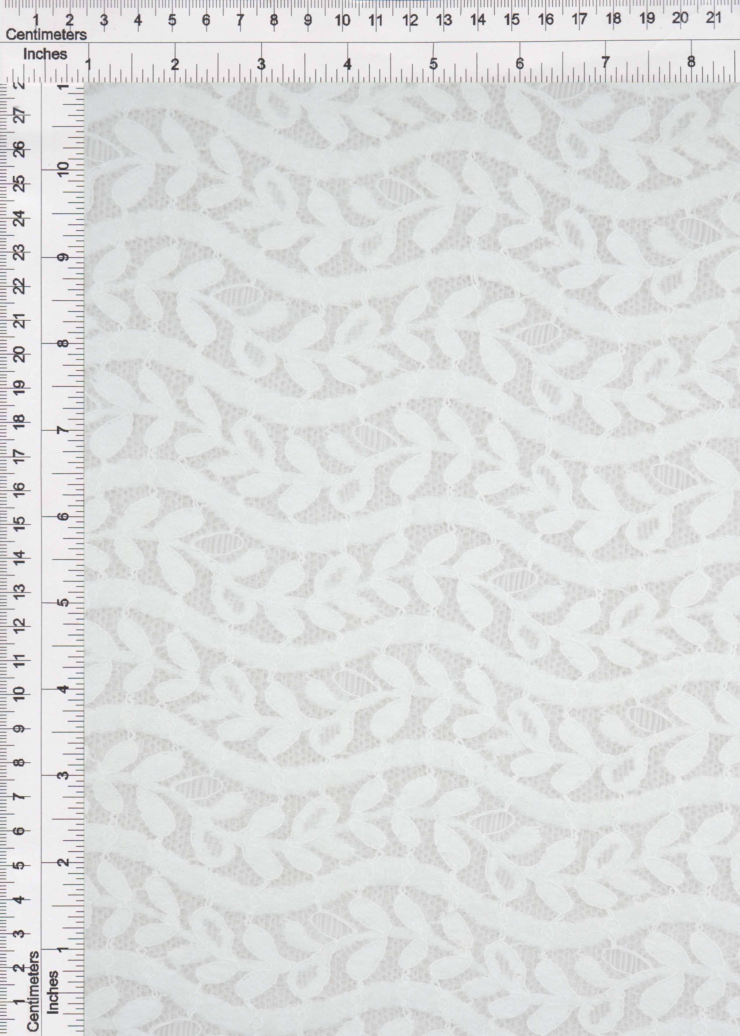 KNC-33538 WHITE BLOUSE DRESS KNIT LACE LEAF NYLON SOLID SPANDEX TEXTURE TUNICS WHITE