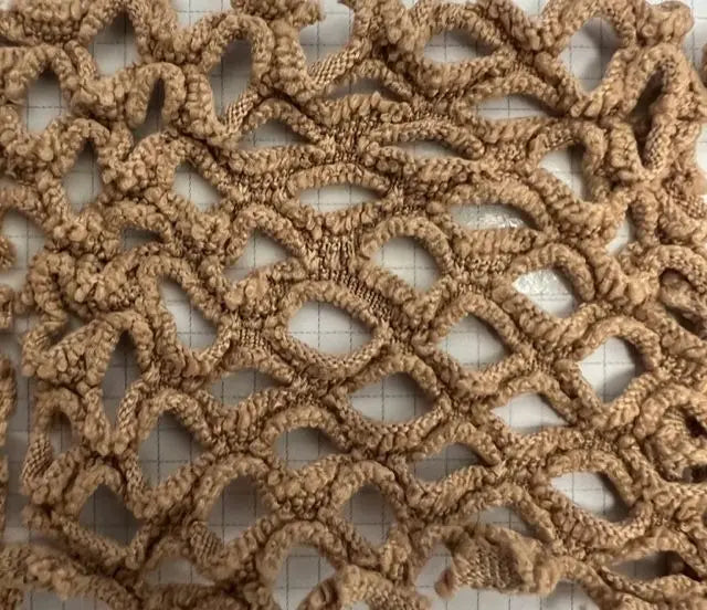MESH-4472 KHAKI BLOUSE BODYSUIT BROWN CAMI CREAM FLOCKING LOUNGEWEAR MESH NO-PRINT POLYESTER SOLID STRETCH TOPS TUNICS