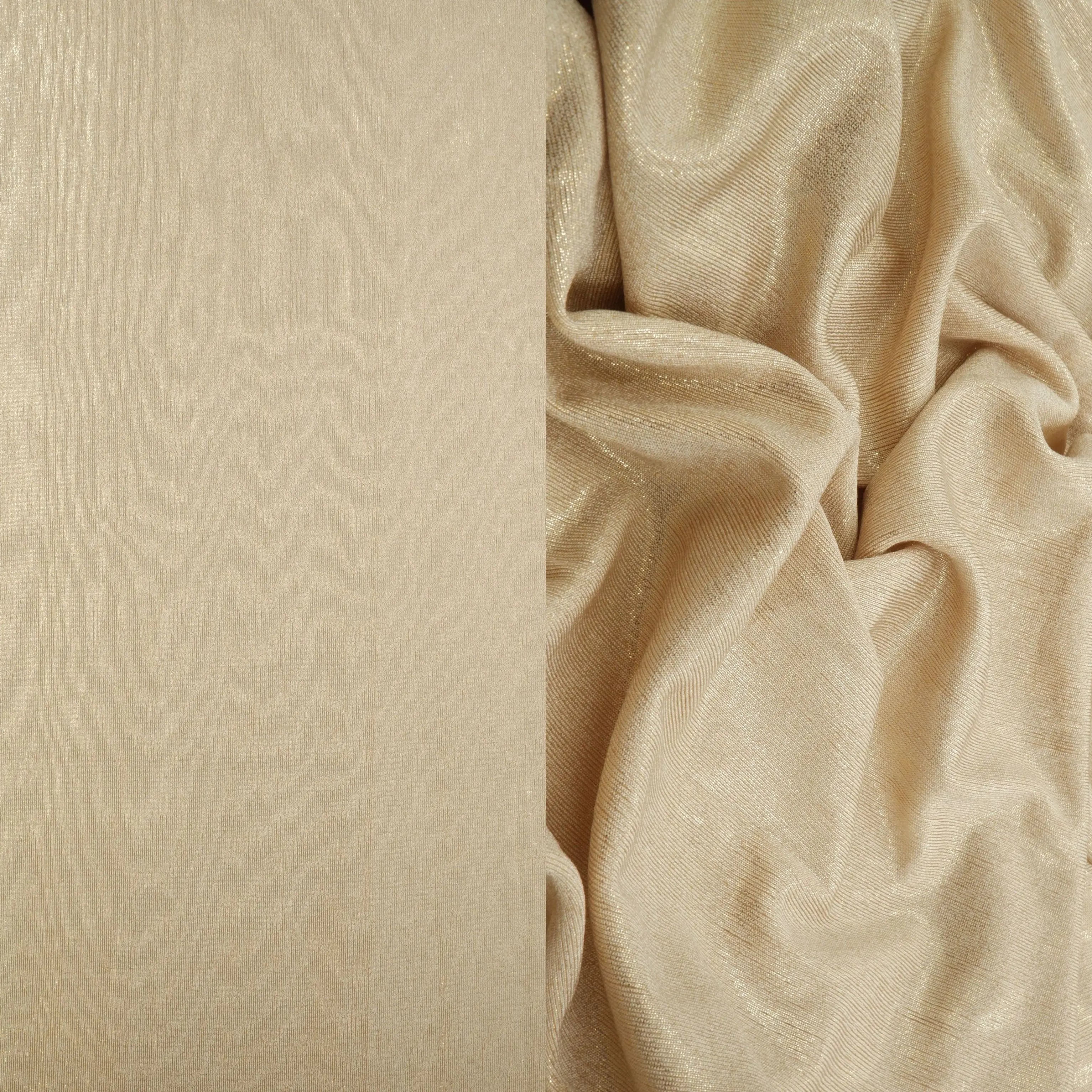 KNT3963-FOIL TAUPE/GOLD CAMI DRESS FOIL KNIT NO-PRINT PANTS POLYESTER RIBBED 1X1 SKIRTS SLINKY SOLID SPANDEX STRETCH TOPS TUNICS
