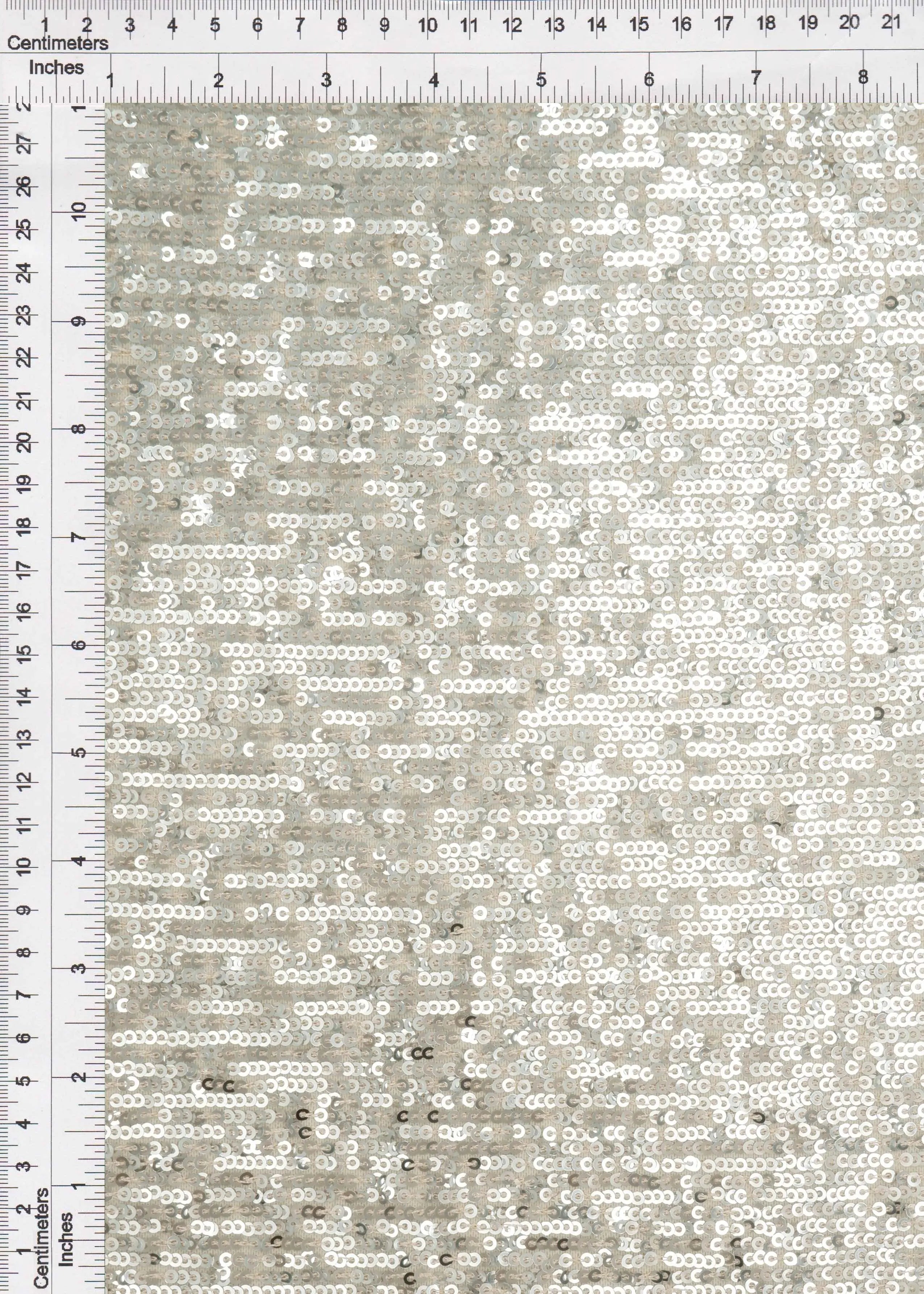 KNC-33539 SILVER BLOUSE BODYSUIT DRESS EMBROIDERY KNIT POLYESTER SEQUINS SILVER SKIRTS SOLID SPANDEX TEXTURE TOPS TUNICS