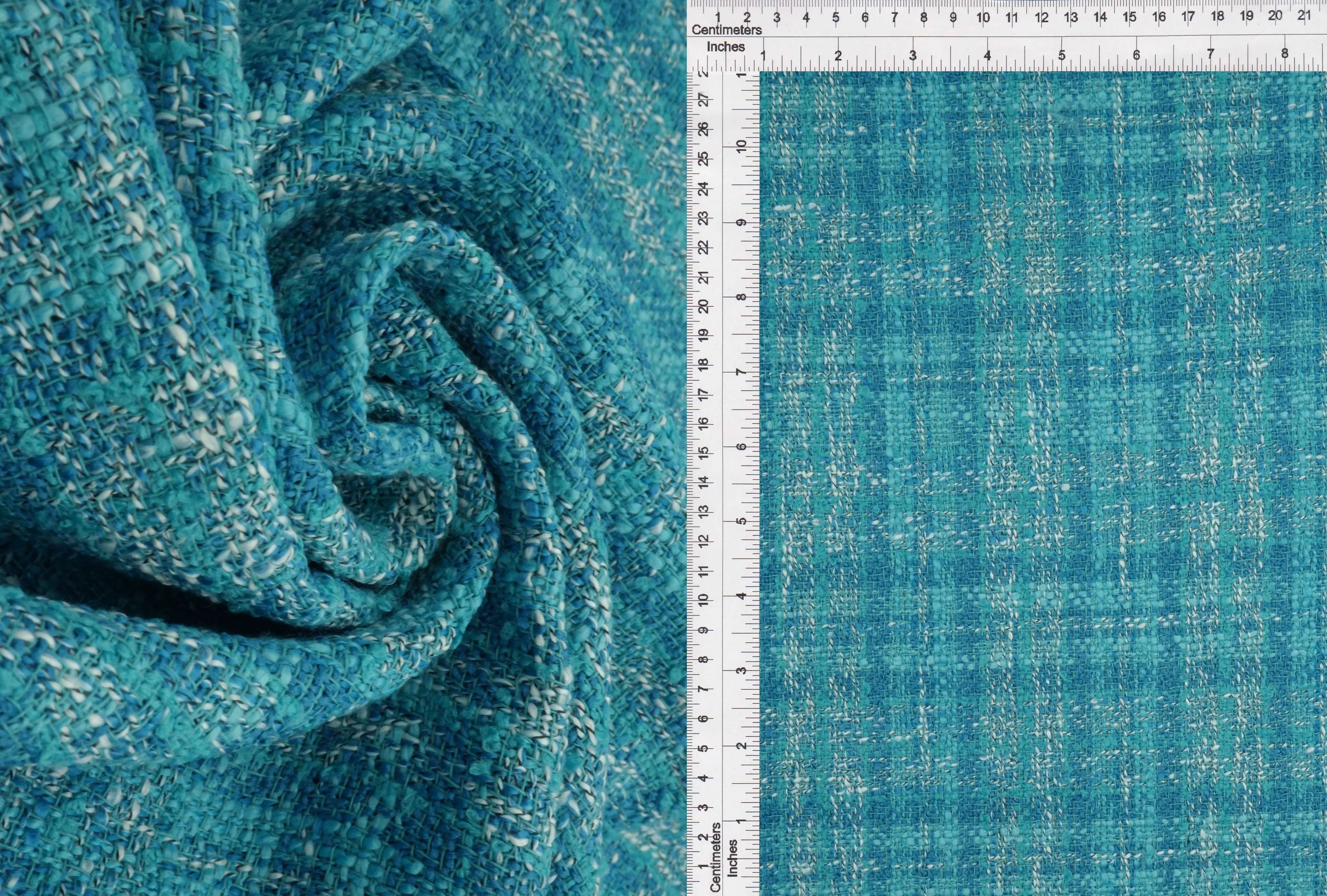 BOUCLE-33567 BLUE BLUE CAMI DRESS KNIT OUTERWEAR PLAID POLYESTER SOLID TEXTURE TOPS