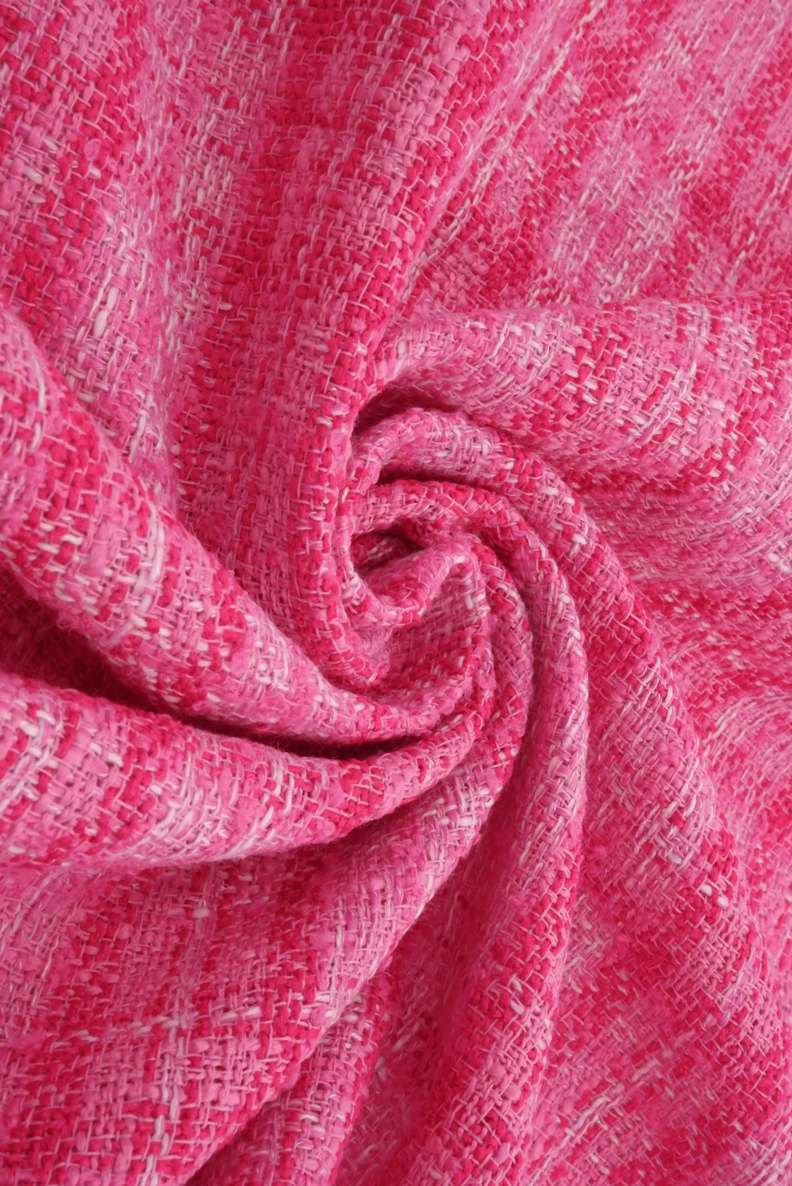 BOUCLE-33567 PINK CAMI DRESS KNIT OUTERWEAR PINK PLAID POLYESTER SOLID TEXTURE TOPS