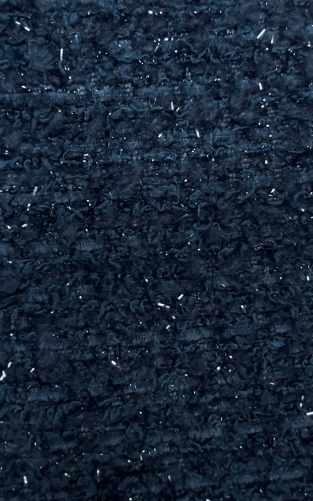 BOUCLE-33570 NAVY BOUCLE CAMI DRESS KNIT LUREX NAVY POLYESTER SKIRTS SOLID TEXTURE TOPS WOOL