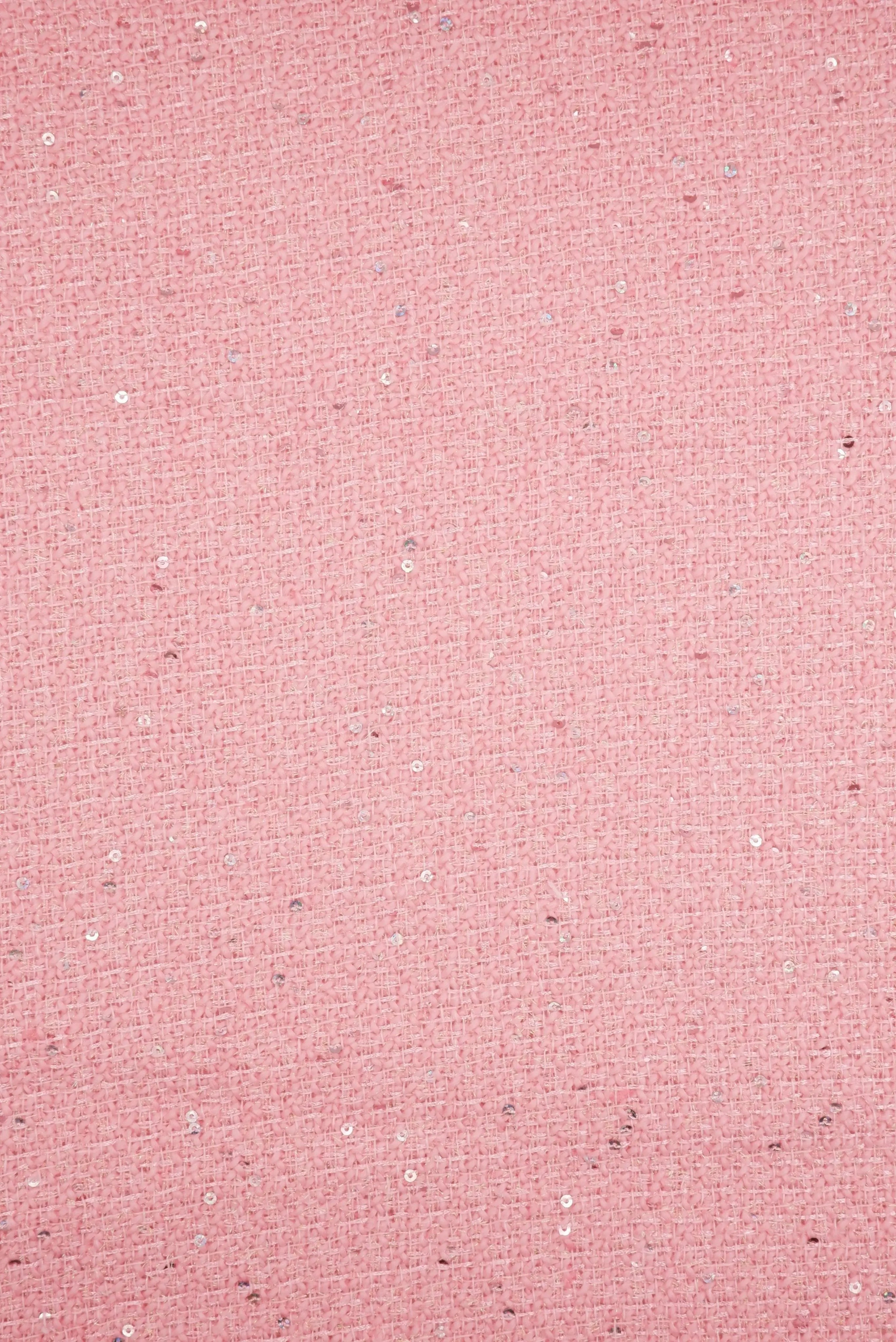 BOUCLE-33571 PINK CAMI DRESS KNIT LUREX OUTERWEAR PINK POLYESTER SEQUINS SKIRTS SOLID TEXTURE TOPS