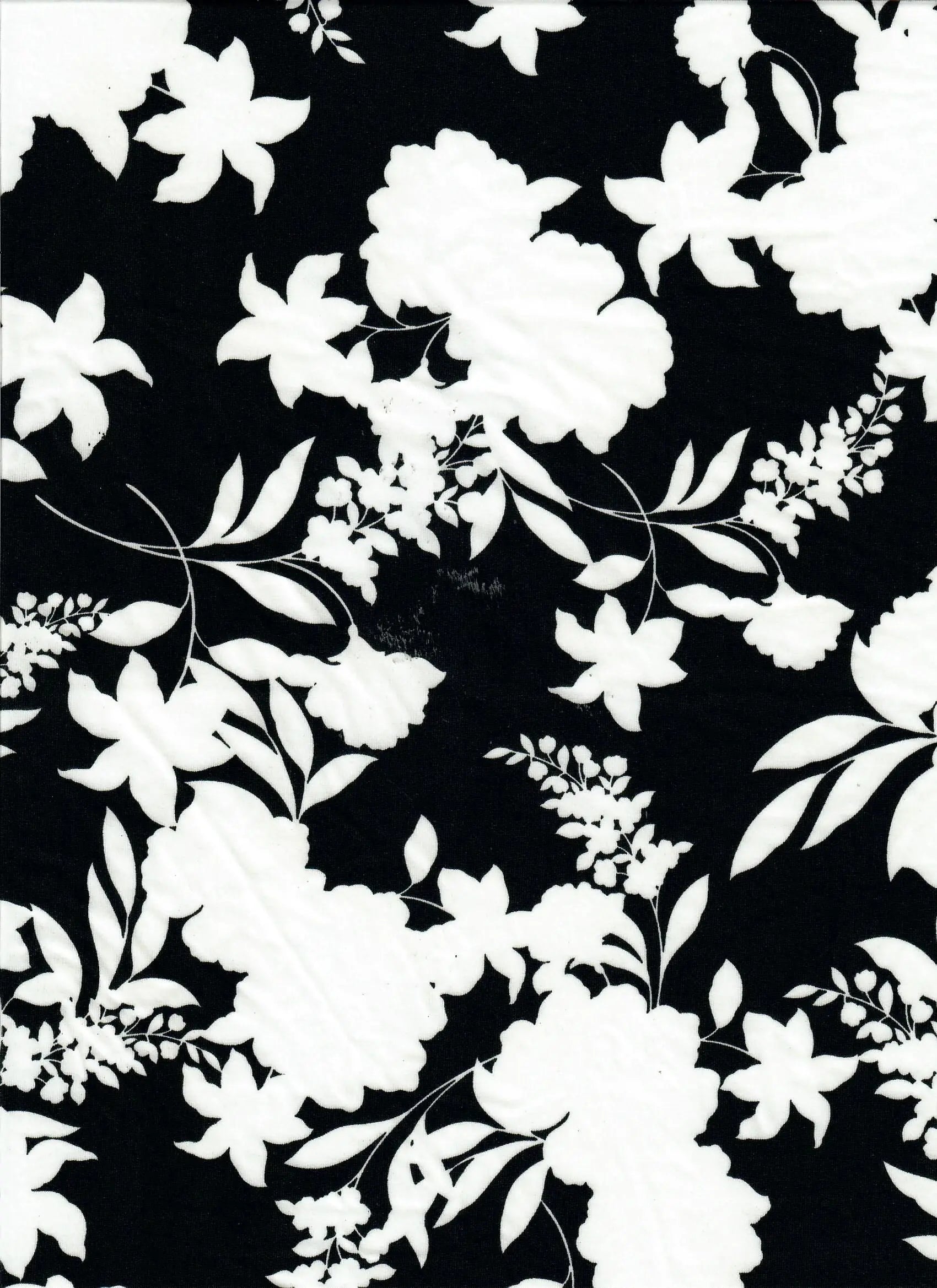 KNT4498-MS11299 BLACK BODYSUIT BOTTOMS CAMI DRESS DTY FLORAL FLOWER KNIT PANTS POLYESTER PRINT SKIRTS SPANDEX STRETCH TOPS