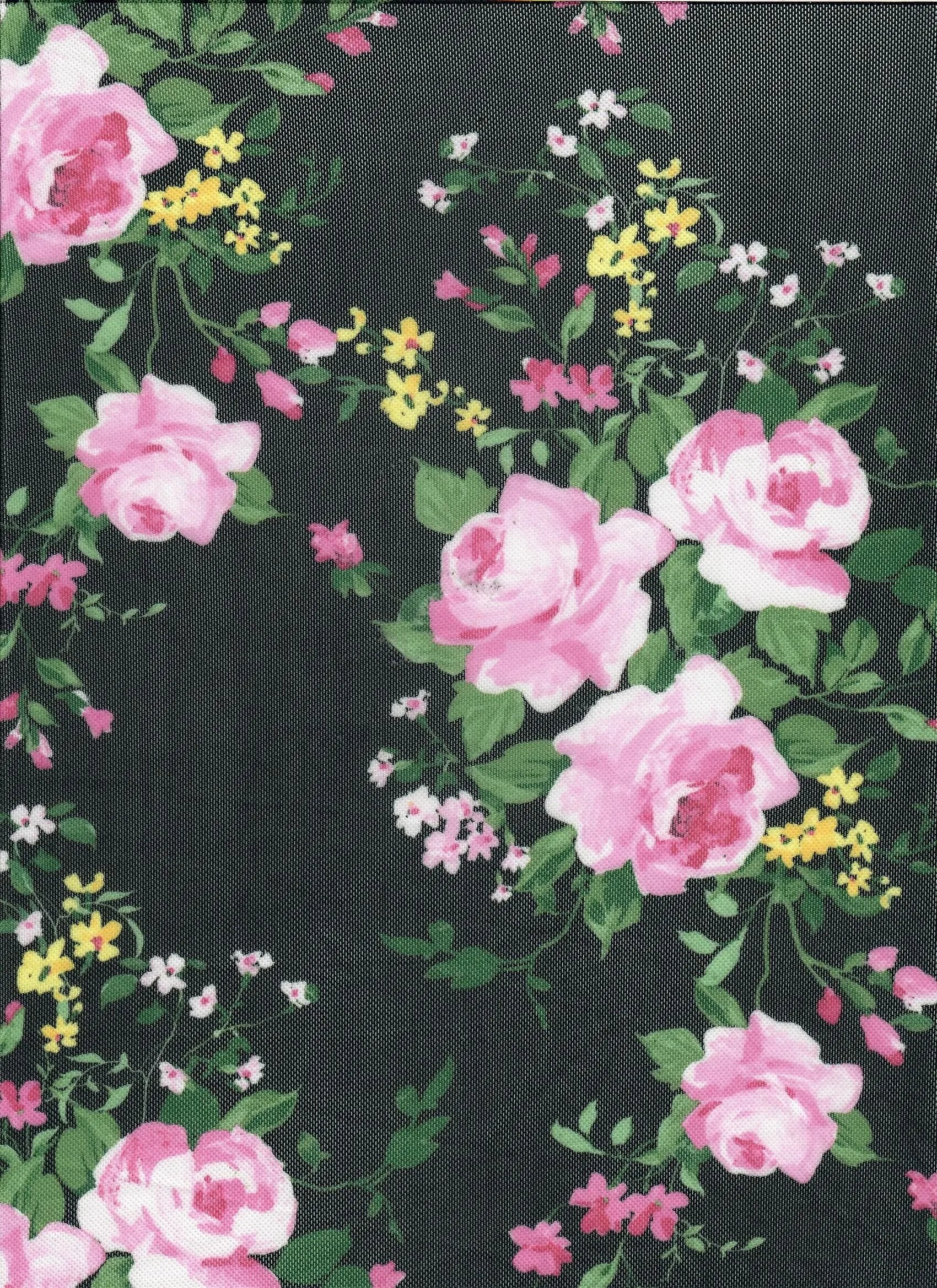 MESH-DU1683 BLACK BLOUSE BODYSUIT CAMI DIGITAL PRINT FLOCKING FLORAL LOUNGEWEAR MESH POLYESTER SPANDEX STRETCH TOPS TUNICS