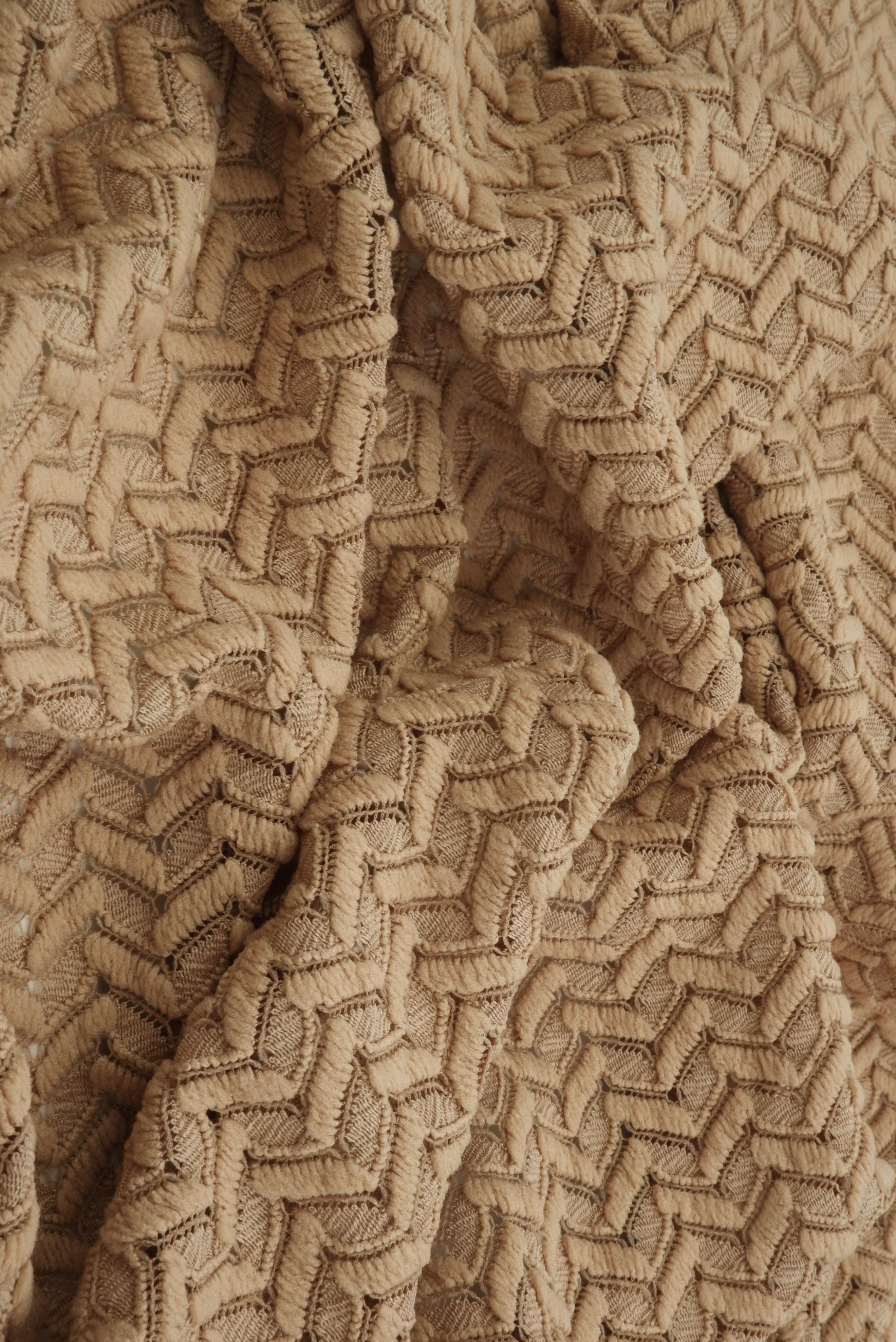 LACE4557 TAUPE BLOUSE BODYSUIT BOTTOMS CAMI CROCHET DRESS LACE LOUNGEWEAR NO-PRINT POLYESTER SOLID SPANDEX T-SHIRT TOPS TUNICS