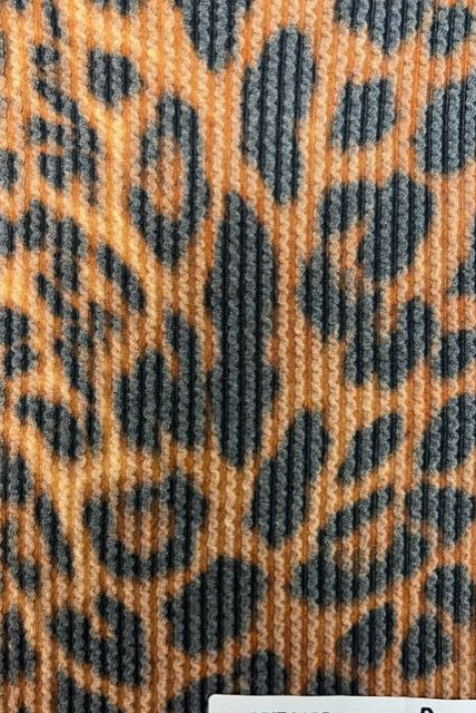 KNT4463-DU613 BROWN ACTIVEWEAR ANIMAL DOUBLE KNIT DRESS JACQUARD PANTS POLYESTER RAYON RIB SKIRTS SOLID SPANDEX STRETCH SWEATER TOPS URBAN