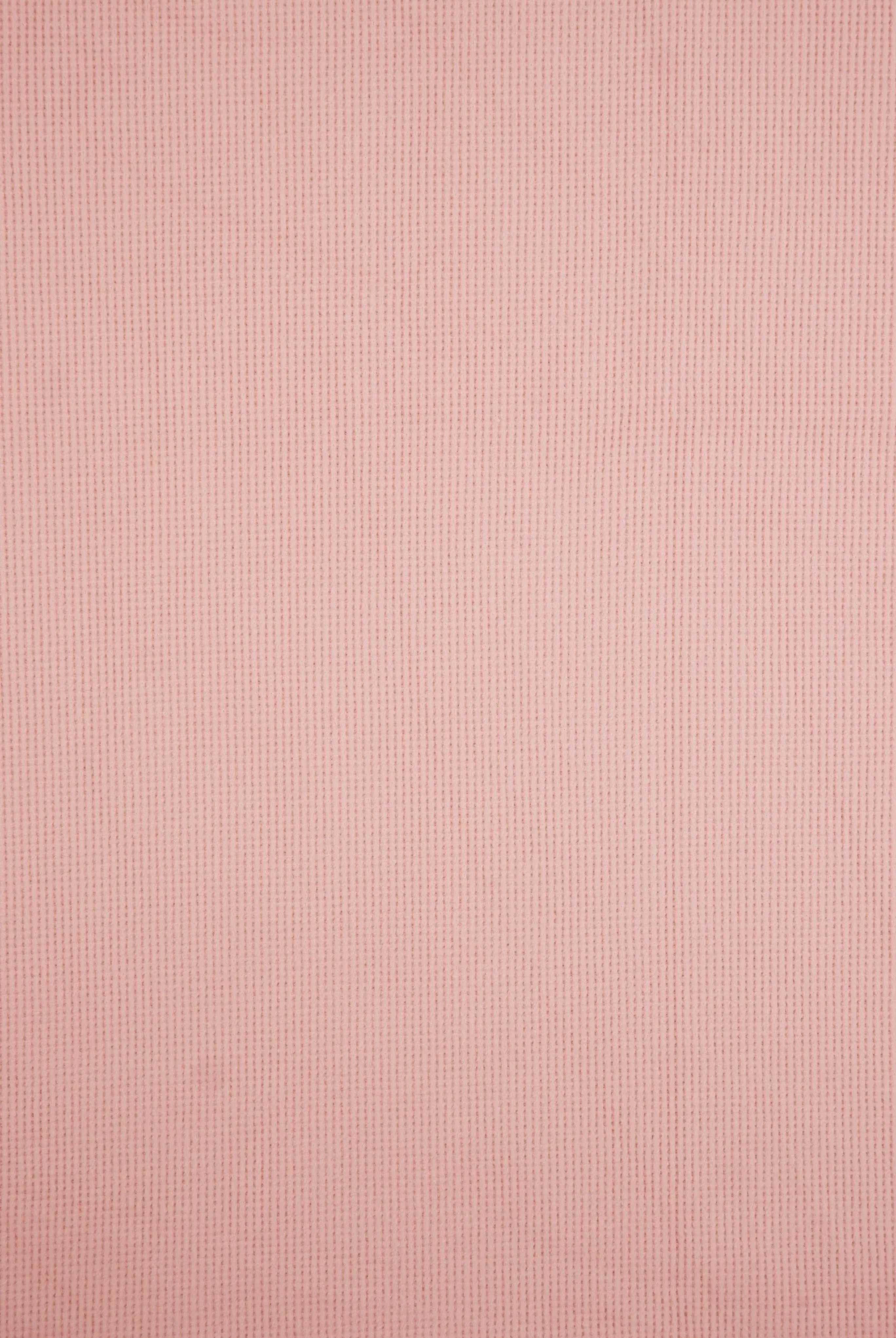 KNT4612 PINK LT. BOTTOMS KNIT NO-PRINT PANTS SKIRTS SOLID-B STRETCH SWEATER SWEATSHIRT TOPS TUNICS WAFFLE