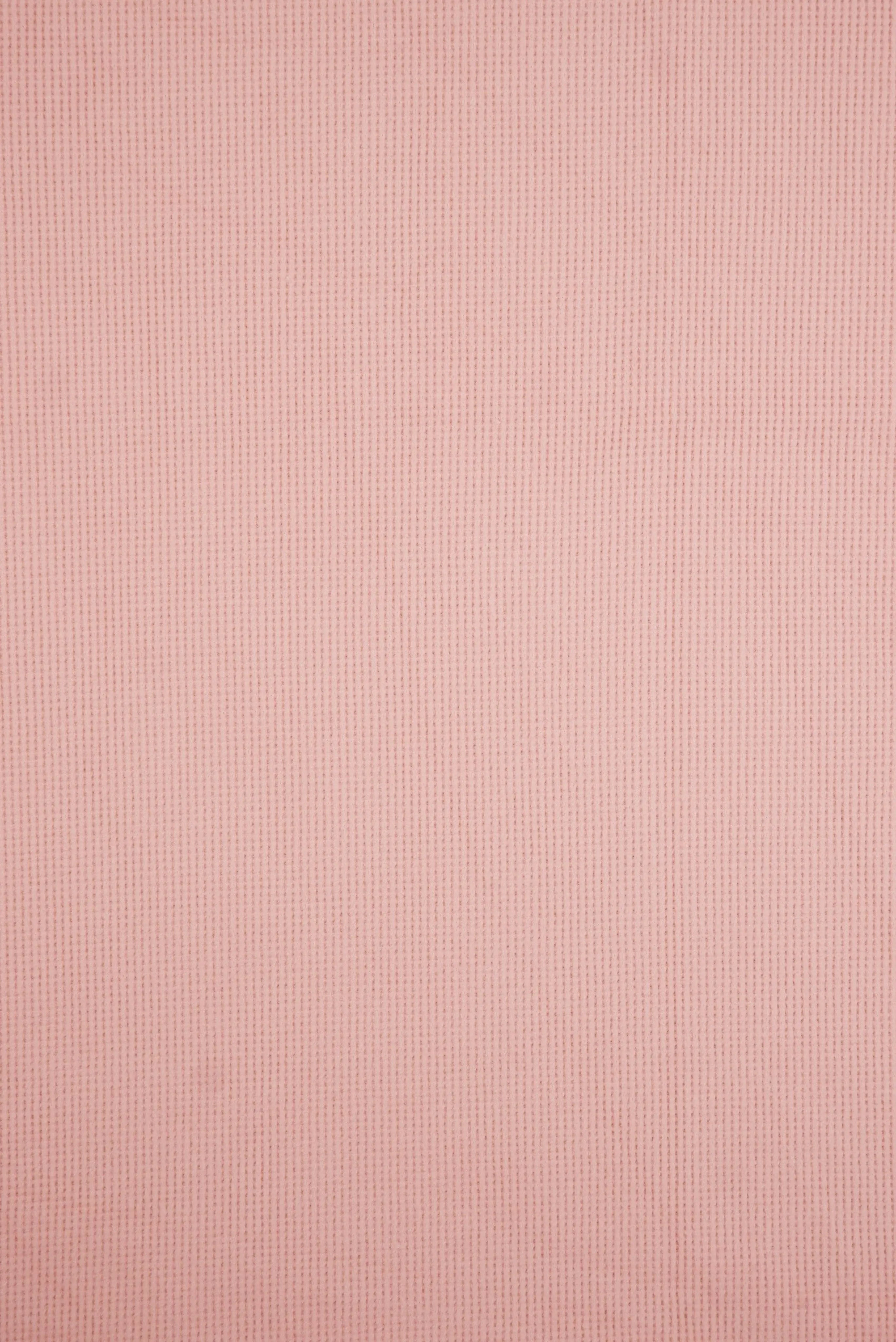 KNT4612 PINK LT. BOTTOMS KNIT NO-PRINT PANTS SKIRTS SOLID-B STRETCH SWEATER SWEATSHIRT TOPS TUNICS WAFFLE