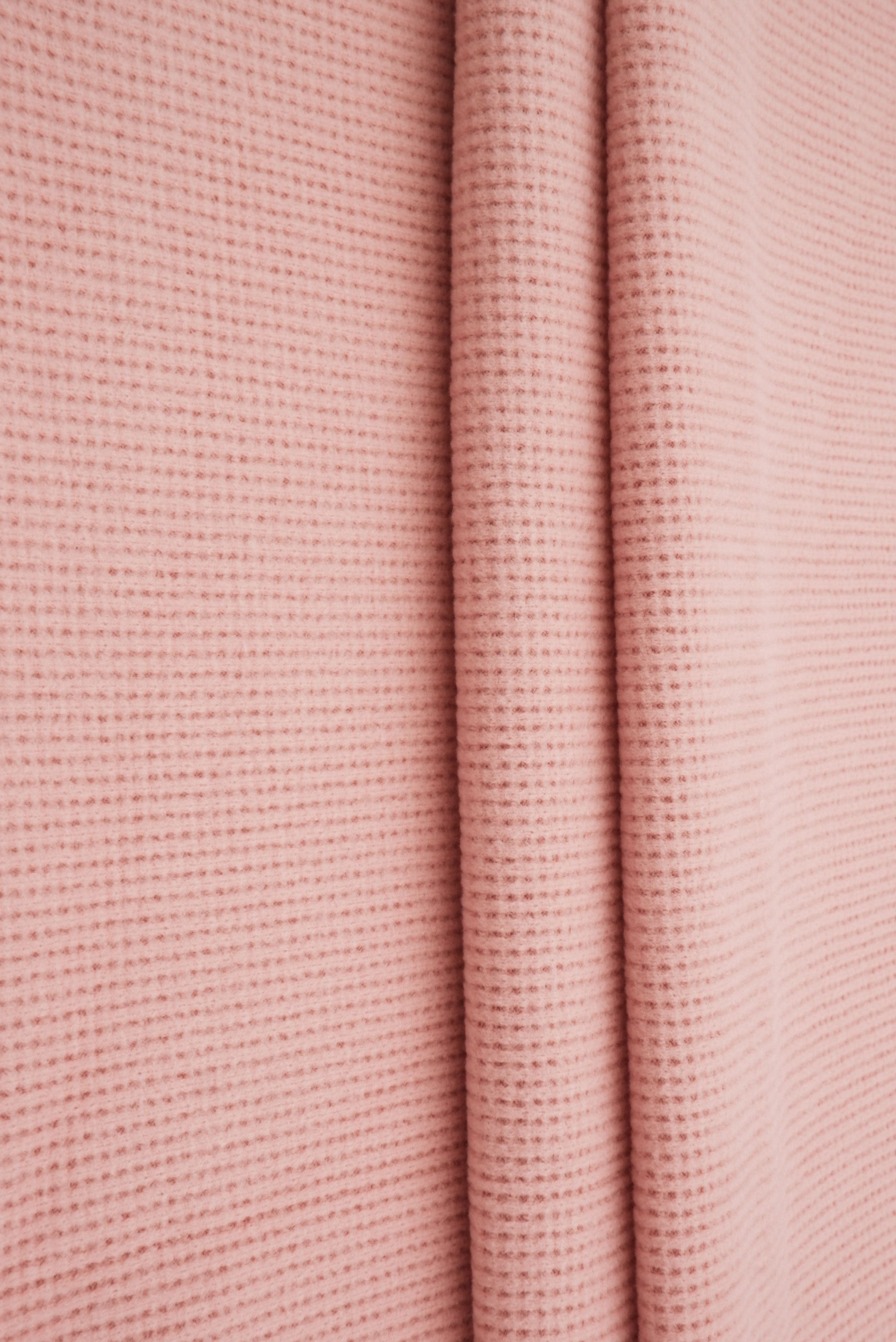 Solid Fleece Waffle Knit Fabric - KNT4612 - Fabric Selection WS