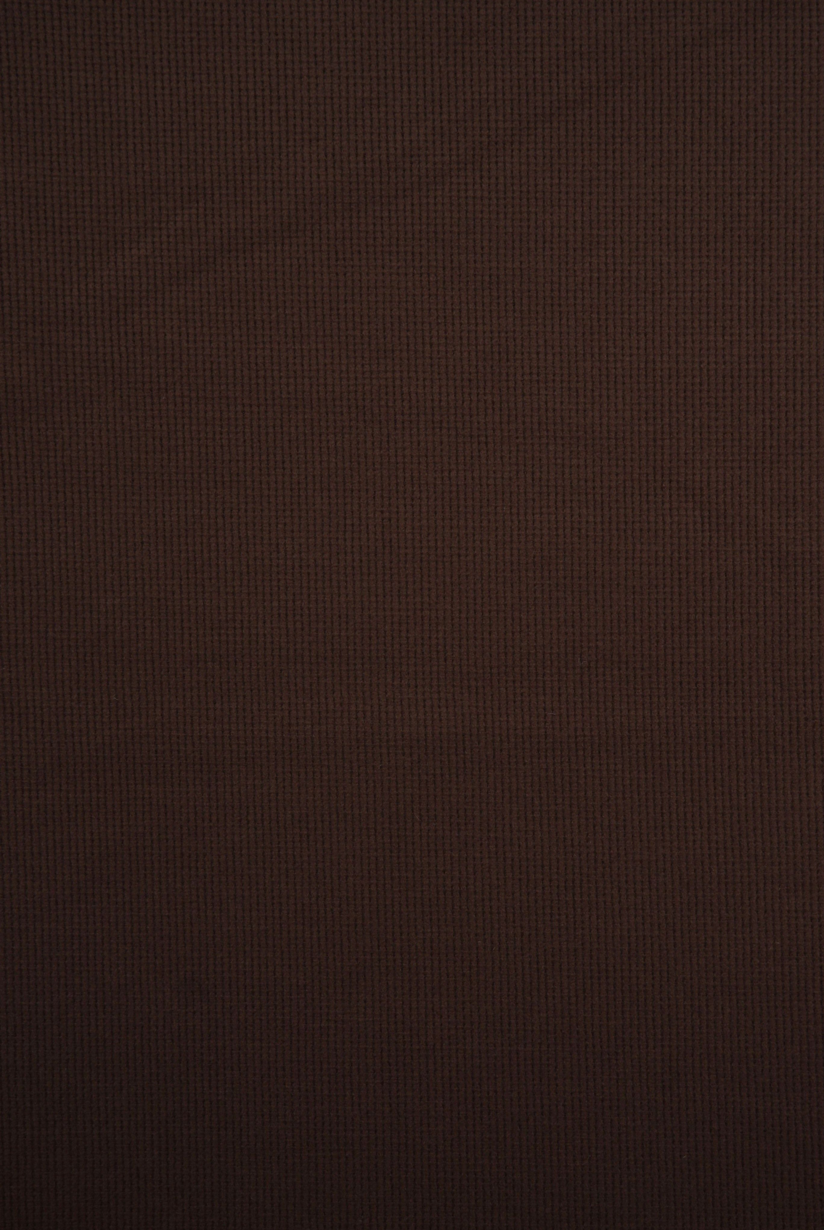 KNT4612 BROWN BOTTOMS KNIT NO-PRINT PANTS SKIRTS SOLID-B STRETCH SWEATER SWEATSHIRT TOPS TUNICS WAFFLE