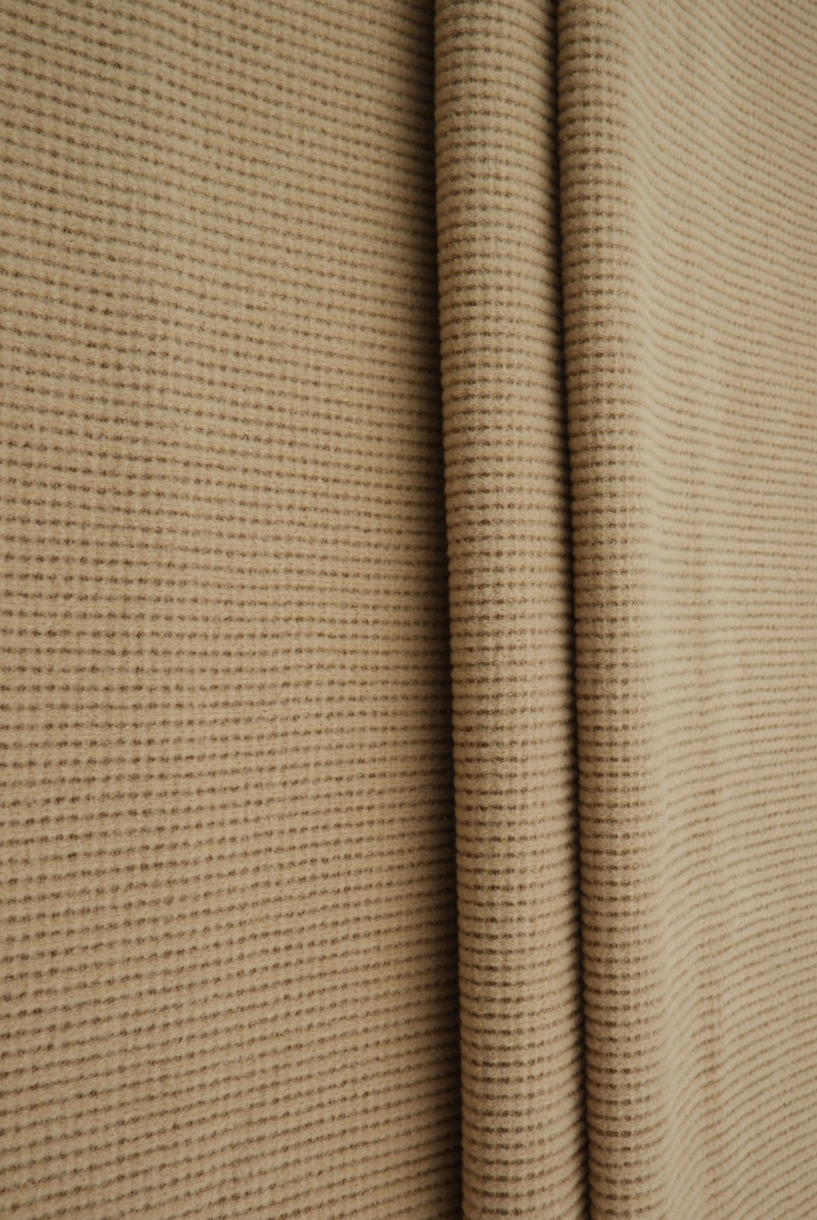 KNT4612 KHAKI BOTTOMS KNIT NO-PRINT PANTS SKIRTS SOLID-B STRETCH SWEATER SWEATSHIRT TOPS TUNICS WAFFLE