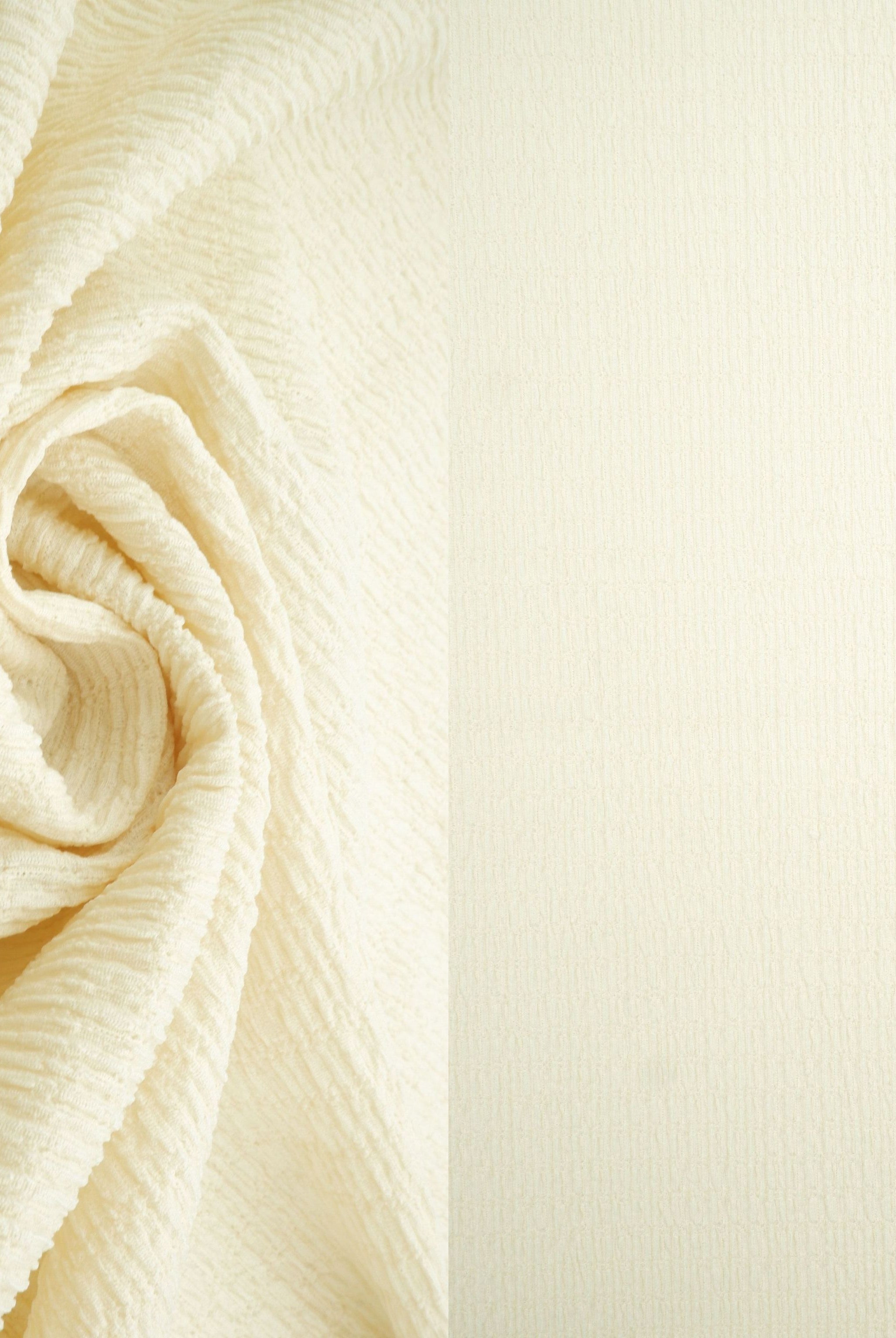 KNT4455 CREAM BODYSUIT BOTTOMS CAMI CRINKLE DRESS JERSEY KNIT LOUNGEWEAR NO-PRINT POLYESTER SKIRTS SOLID SPANDEX STRETCH TOPS