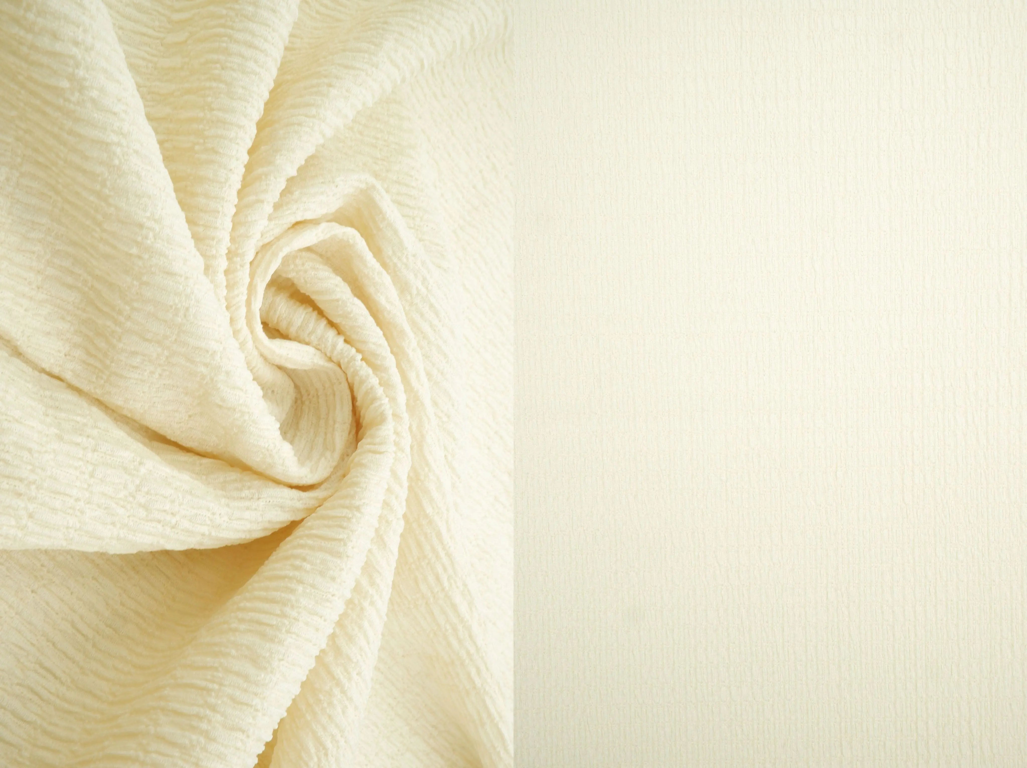 KNT4455 CREAM BODYSUIT BOTTOMS CAMI CRINKLE DRESS JERSEY KNIT LOUNGEWEAR NO-PRINT POLYESTER SKIRTS SOLID SPANDEX STRETCH TOPS