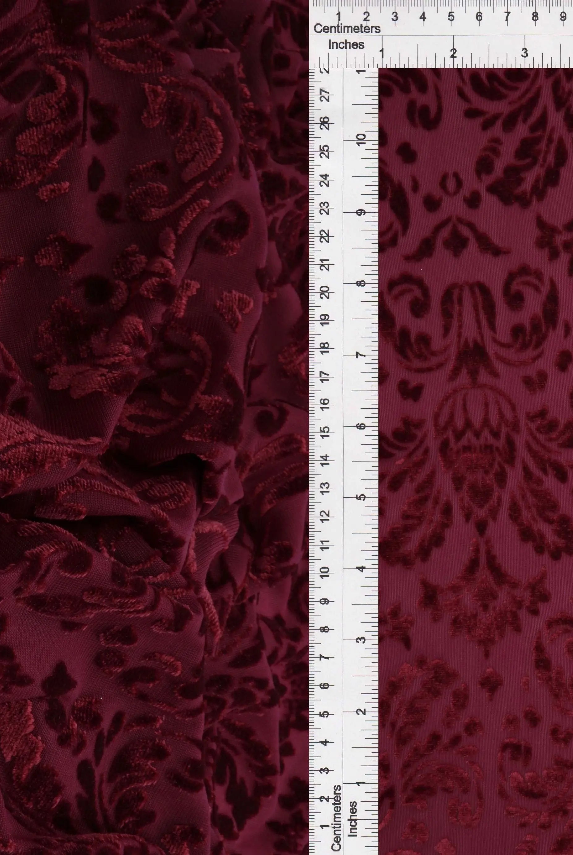 KNT3869-MS11378 BURGUNDY BLOUSE BODYSUIT BOTTOMS BURGUNDI BURNOUT CAMI DAMASK DRESS KNIT NYLON PANTS POLYESTER PRINT-B RED SPANDEX STRETCH TOPS TUNICS VELVET