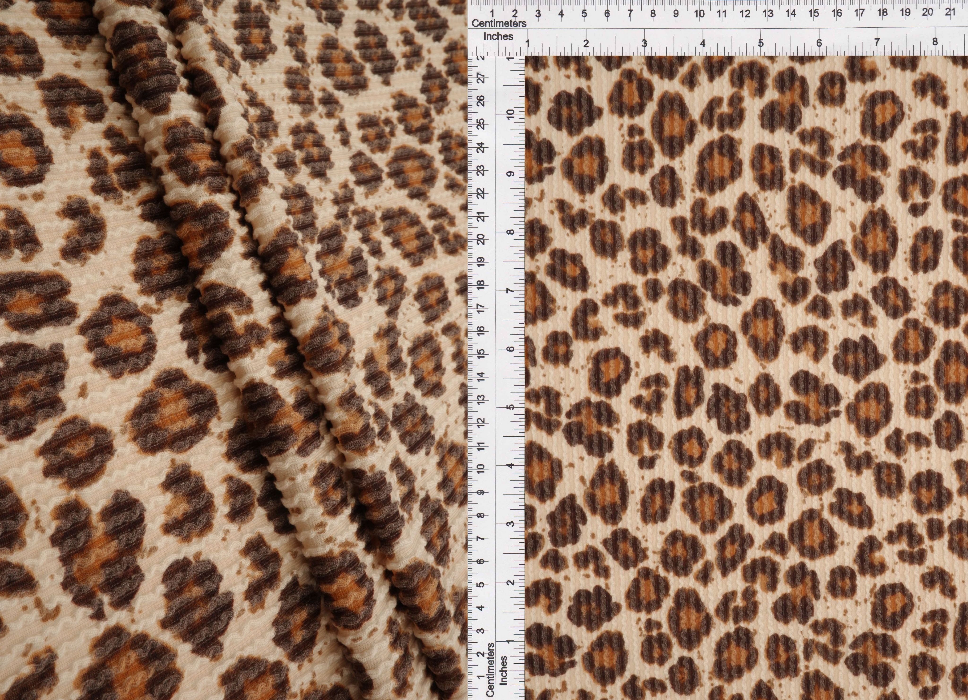 KNT4463-MS11424 TAN B ANIMAL BODYSUIT BOTTOMS CAMI DOUBLE KNIT DRESS JACQUARD LEOPARD PANTS POLYESTER RAYON RIB SKIRTS SOLID SPANDEX STRETCH SWEATER TOPS URBAN