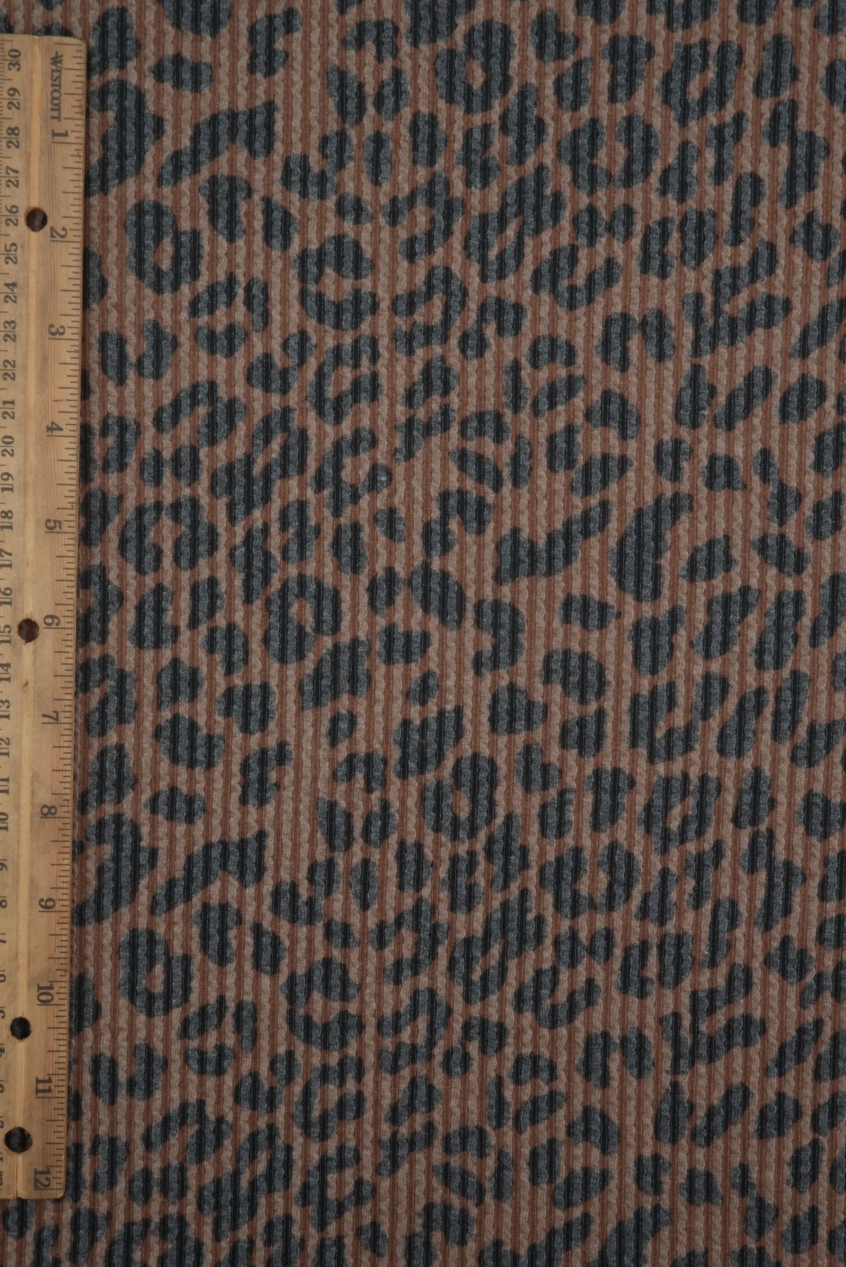 KNT4463-S304102 BROWN ACTIVEWEAR ANIMAL BODYSUIT DOUBLE KNIT DRESS JACQUARD PANTS POLYESTER RAYON RIB SKIRTS SOLID SPANDEX STRETCH URBAN