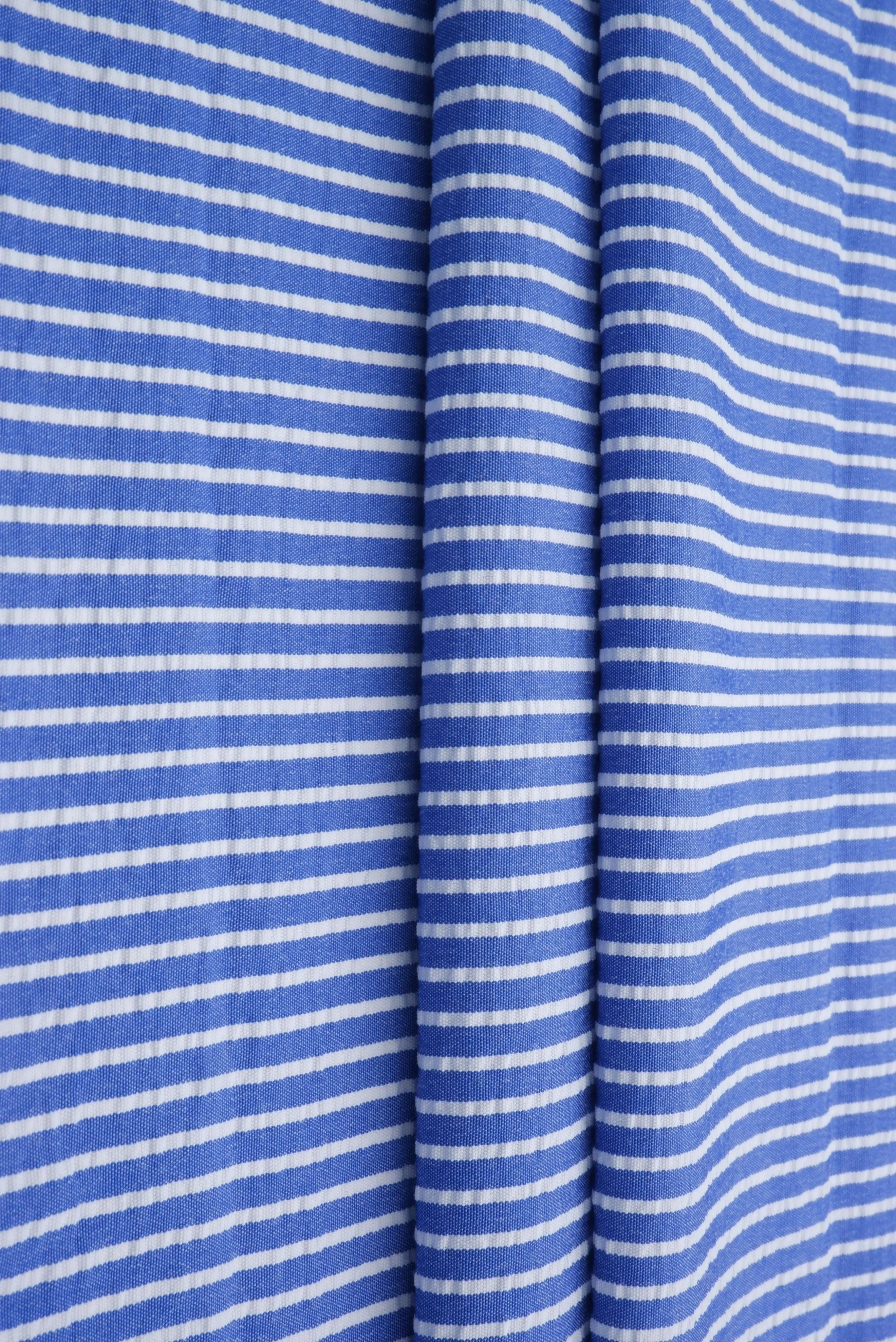 Seersucker Stripe Polyester Rayon Woven Fabric - POP4621 - Fabric Selection WS