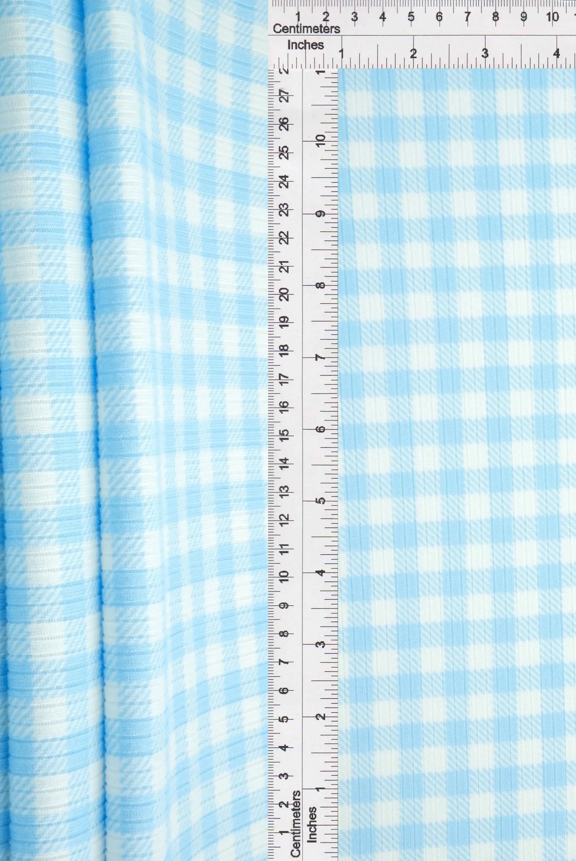 KNT3422-DU918 BLUE LT. BIKER SHORTS BODYSUIT BOTTOMS CAMI DRESS GINGHAM KNIT PANTS POLYESTER PRINT RIBBED 4X2 SKIRTS SPANDEX STRETCH SWEATER TOPS