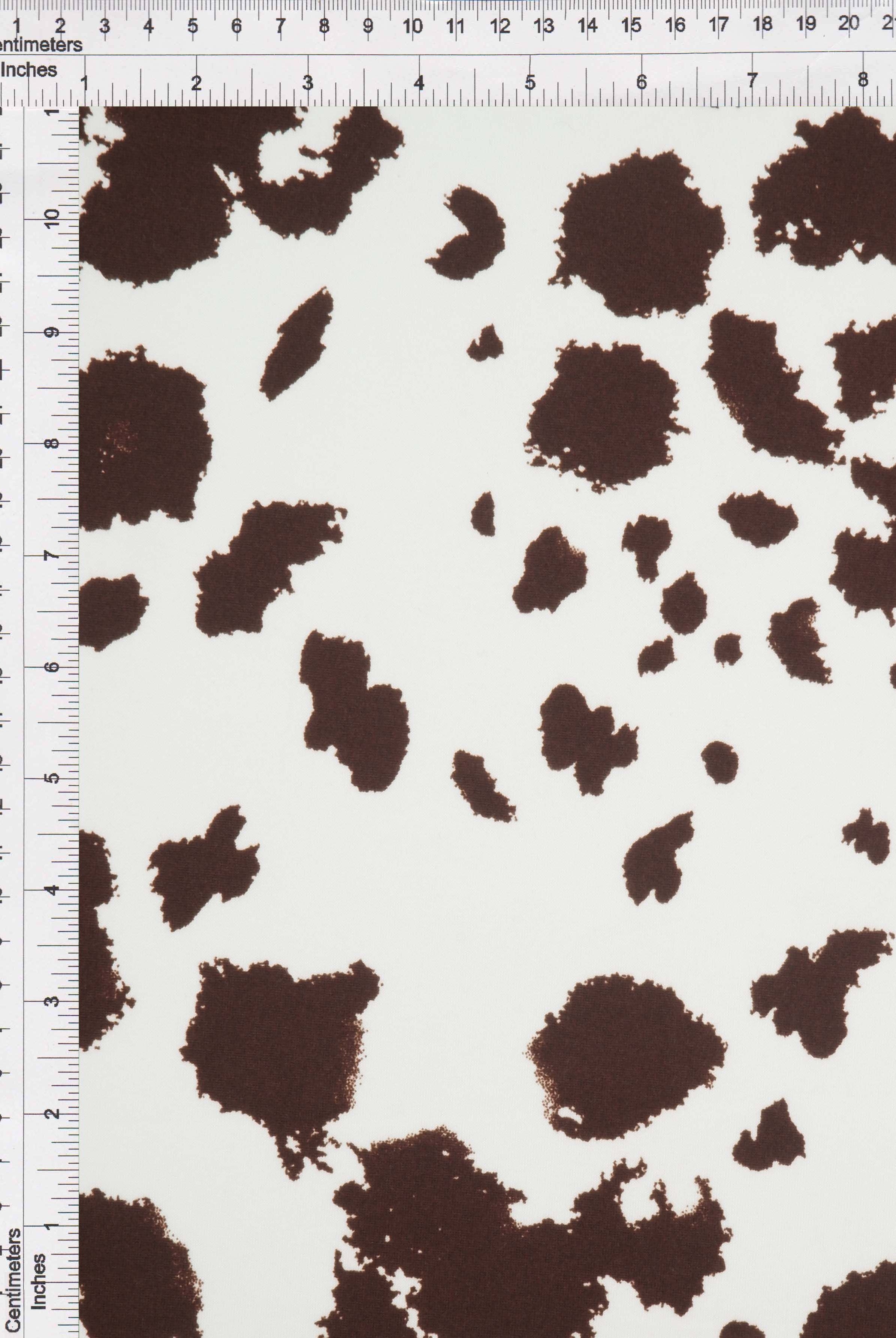 KNT4520-MS11098 IVORY/BROWN ACTIVEWEAR ANIMAL BIKER SHORTS BLACK BLOUSE BODYSUIT BOTTOMS BROWN CAMI COW DRESS IVORY KNIT PANTS POLYESTER PRINT SKIRTS SPANDEX STRETCH TOPS