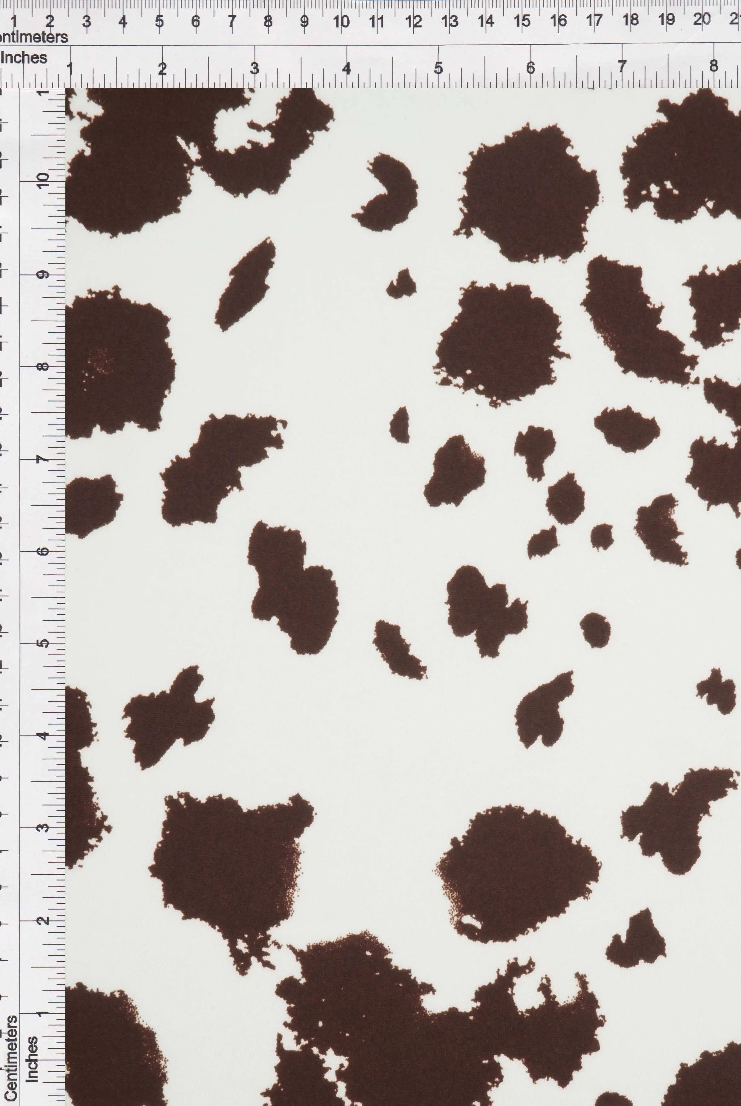 KNT4520-MS11098 IVORY/BROWN ACTIVEWEAR ANIMAL BIKER SHORTS BLACK BLOUSE BODYSUIT BOTTOMS BROWN CAMI COW DRESS IVORY KNIT PANTS POLYESTER PRINT SKIRTS SPANDEX STRETCH TOPS