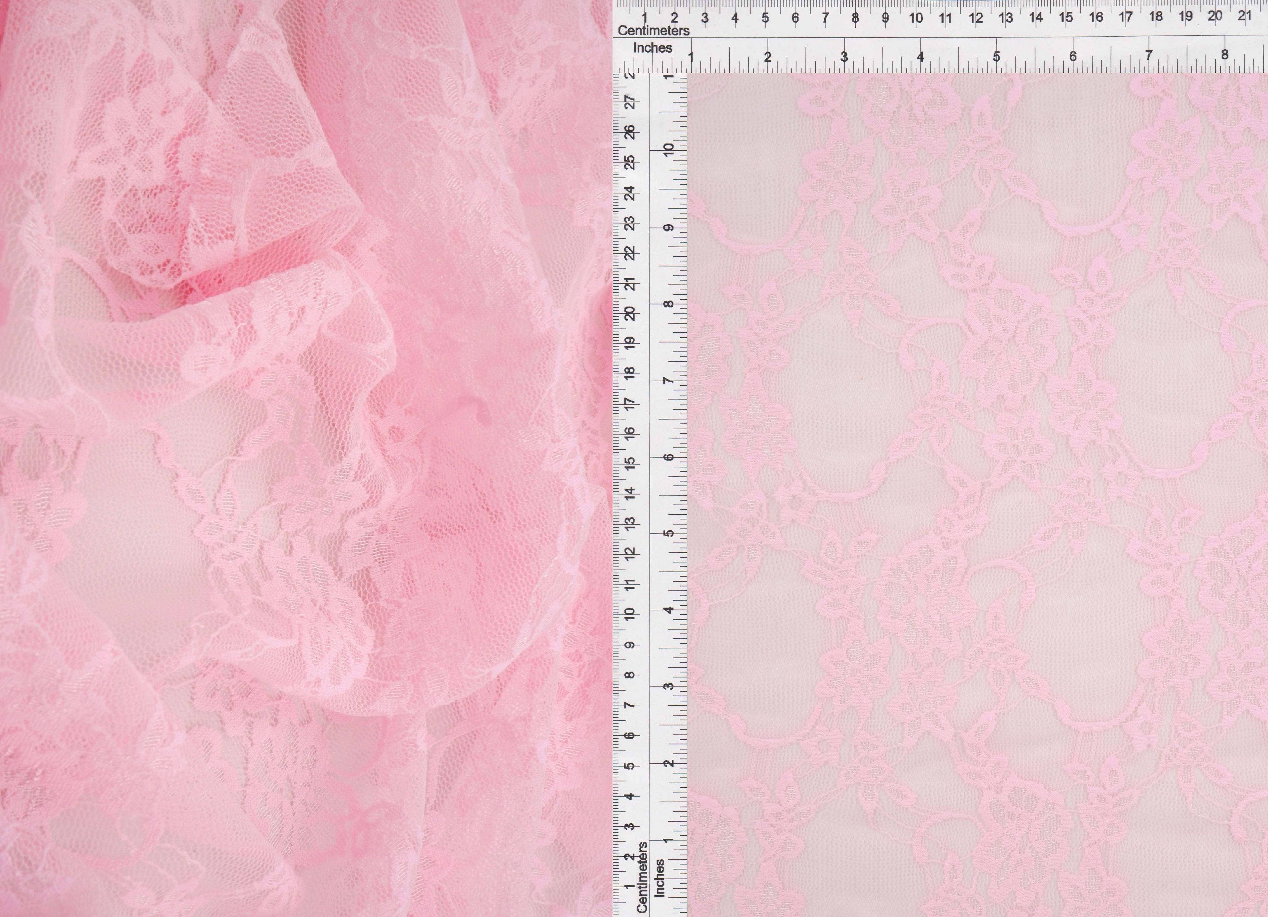 LACE-1483 PINK LT. BLOUSE BOTTOMS CAMI DRESS FLORAL LACE LOUNGEWEAR NYLON PINK ROSE SKIRTS SOLID SPANDEX TOPS