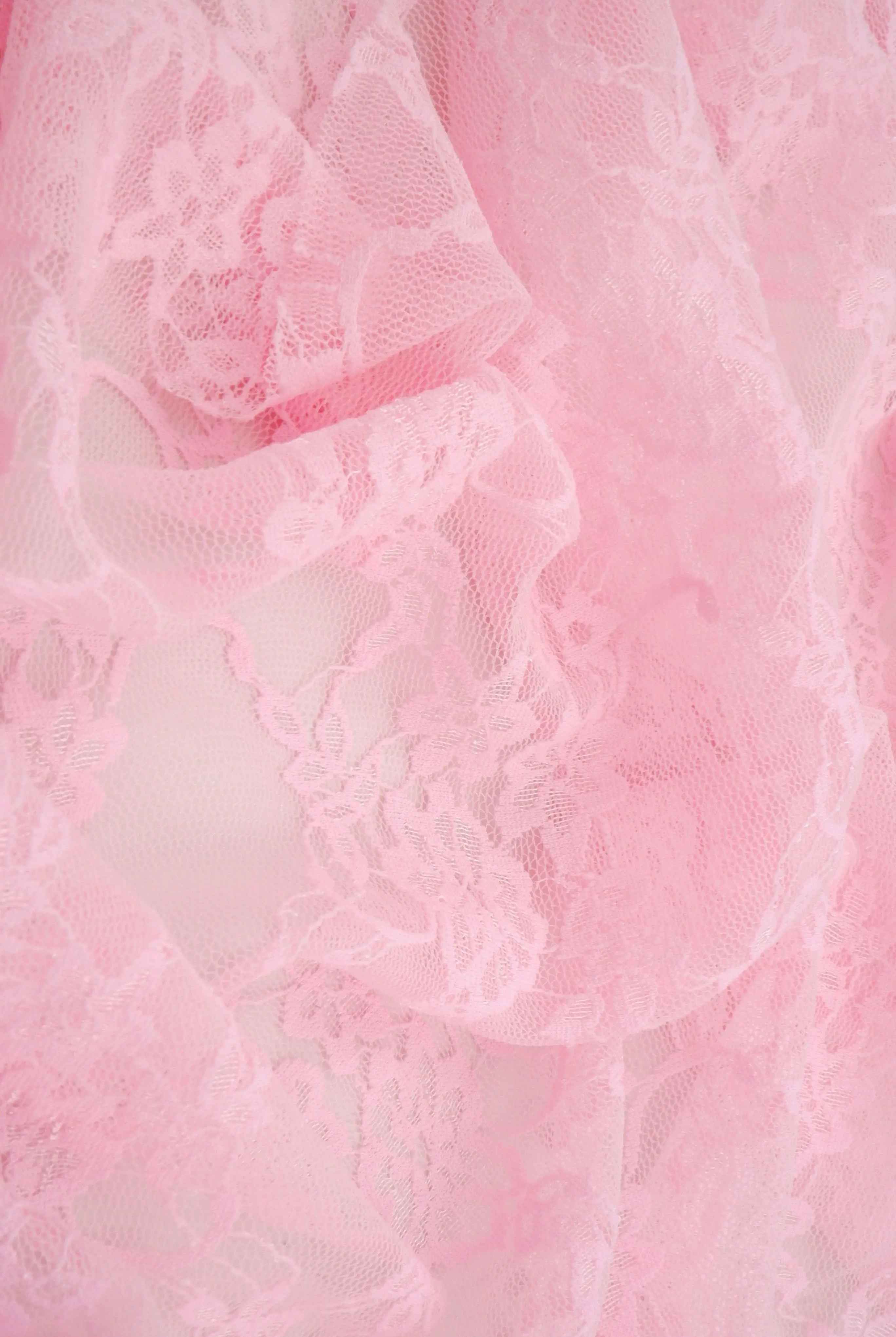 LACE-1483 PINK LT. BLOUSE BOTTOMS CAMI DRESS FLORAL LACE LOUNGEWEAR NYLON PINK ROSE SKIRTS SOLID SPANDEX TOPS