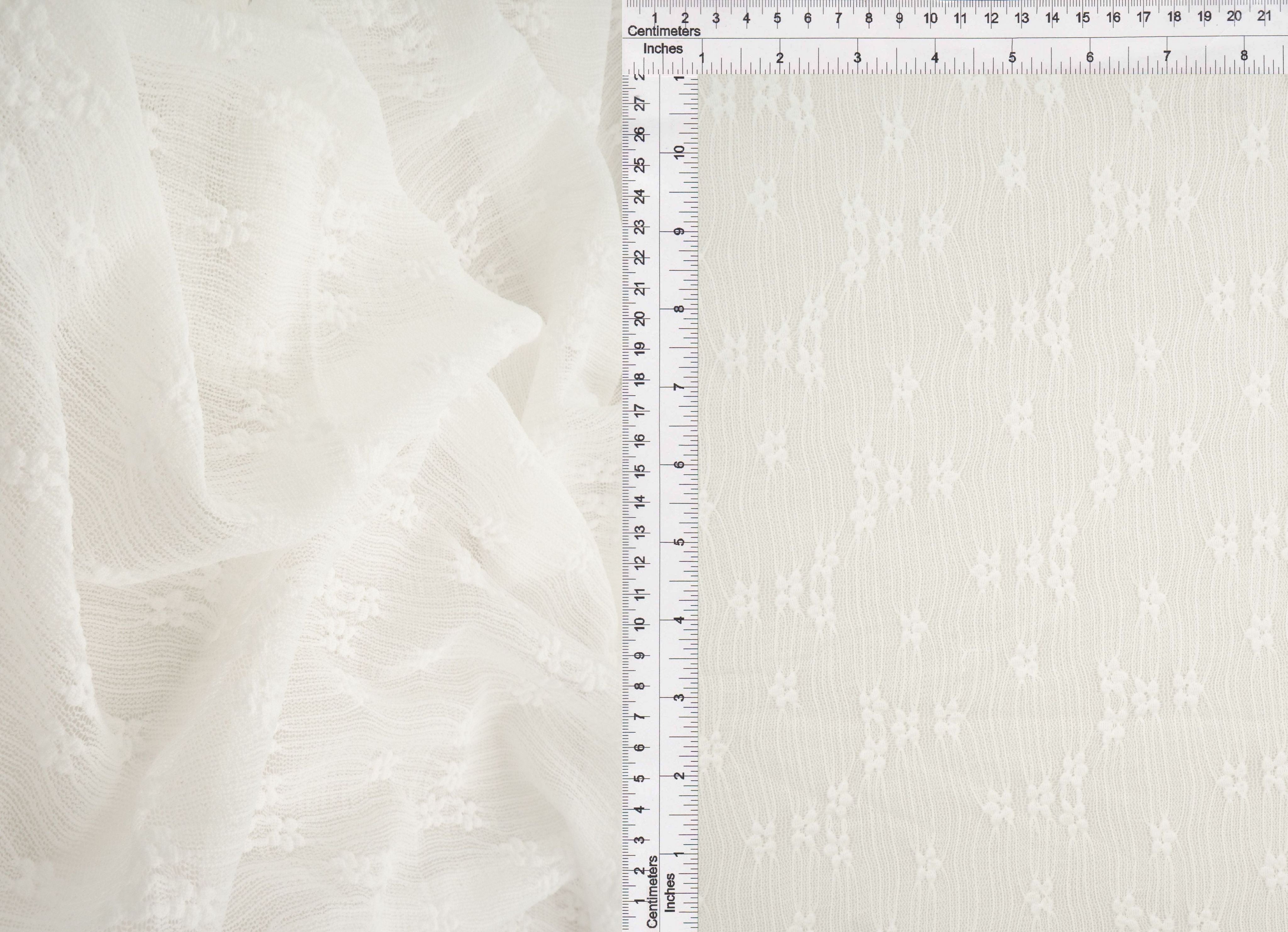 LACE4630 IVORY BLOUSE DITSY DRESS KNIT LACE NYLON SKIRTS SOLID SPANDEX TOPS TUNICS