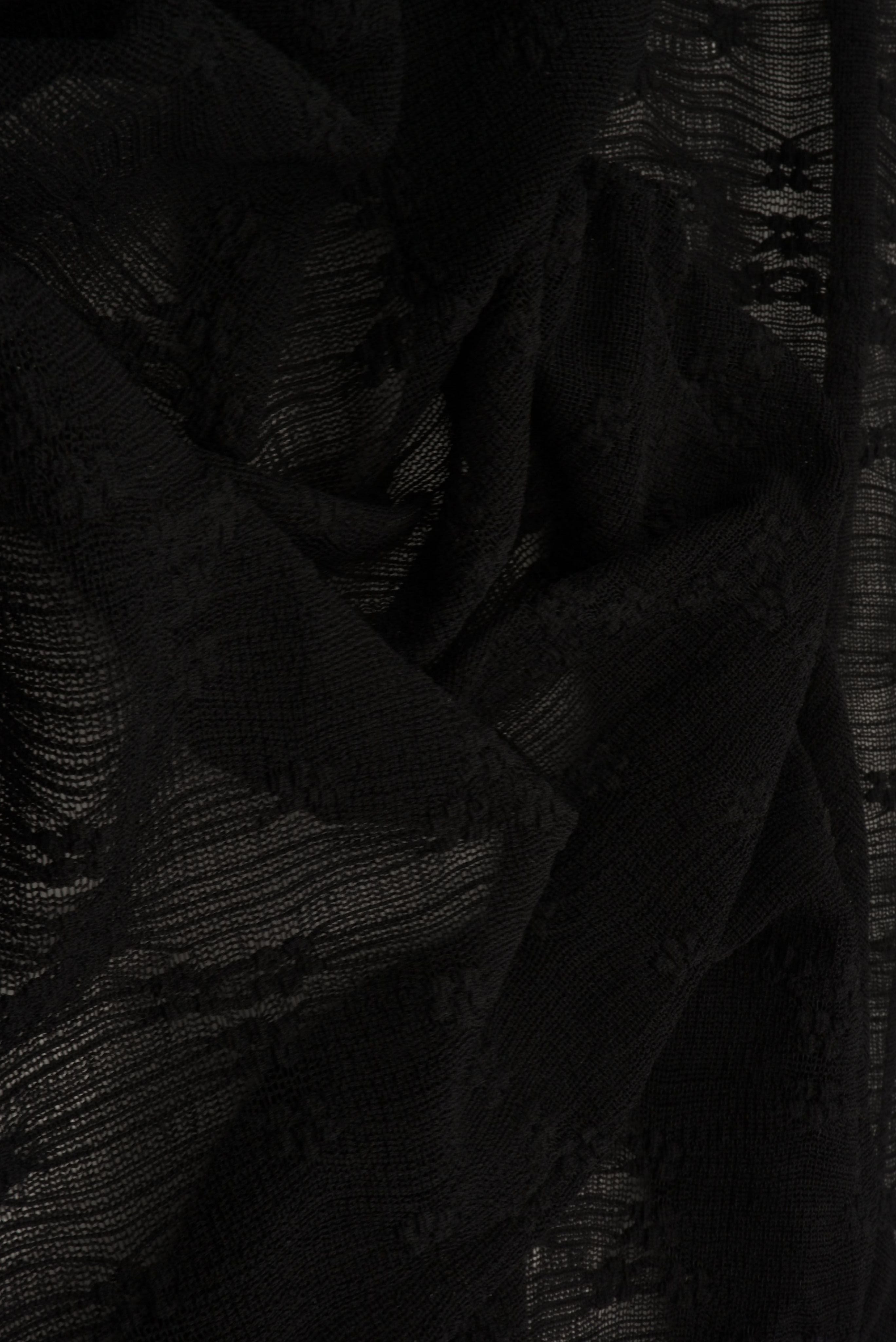 LACE4630 BLACK BLOUSE DITSY DRESS KNIT LACE NYLON SKIRTS SOLID SPANDEX TOPS TUNICS