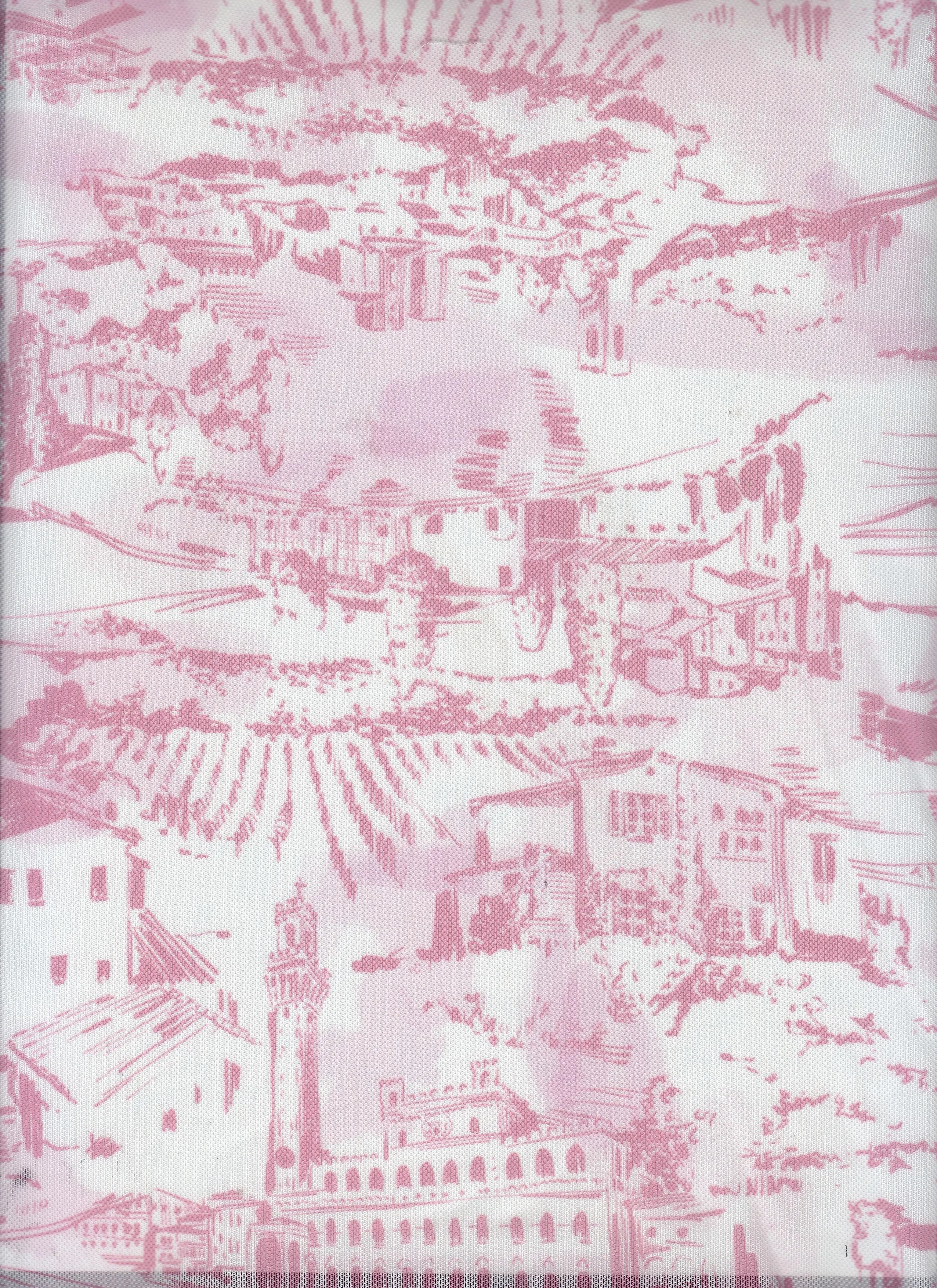 MESH-MS11490 PINK BLOUSE DIGITAL PRINT DRESS FLOCKING LOUNGEWEAR MESH POLYESTER SKIRTS SPANDEX STRETCH TOILE TOPS