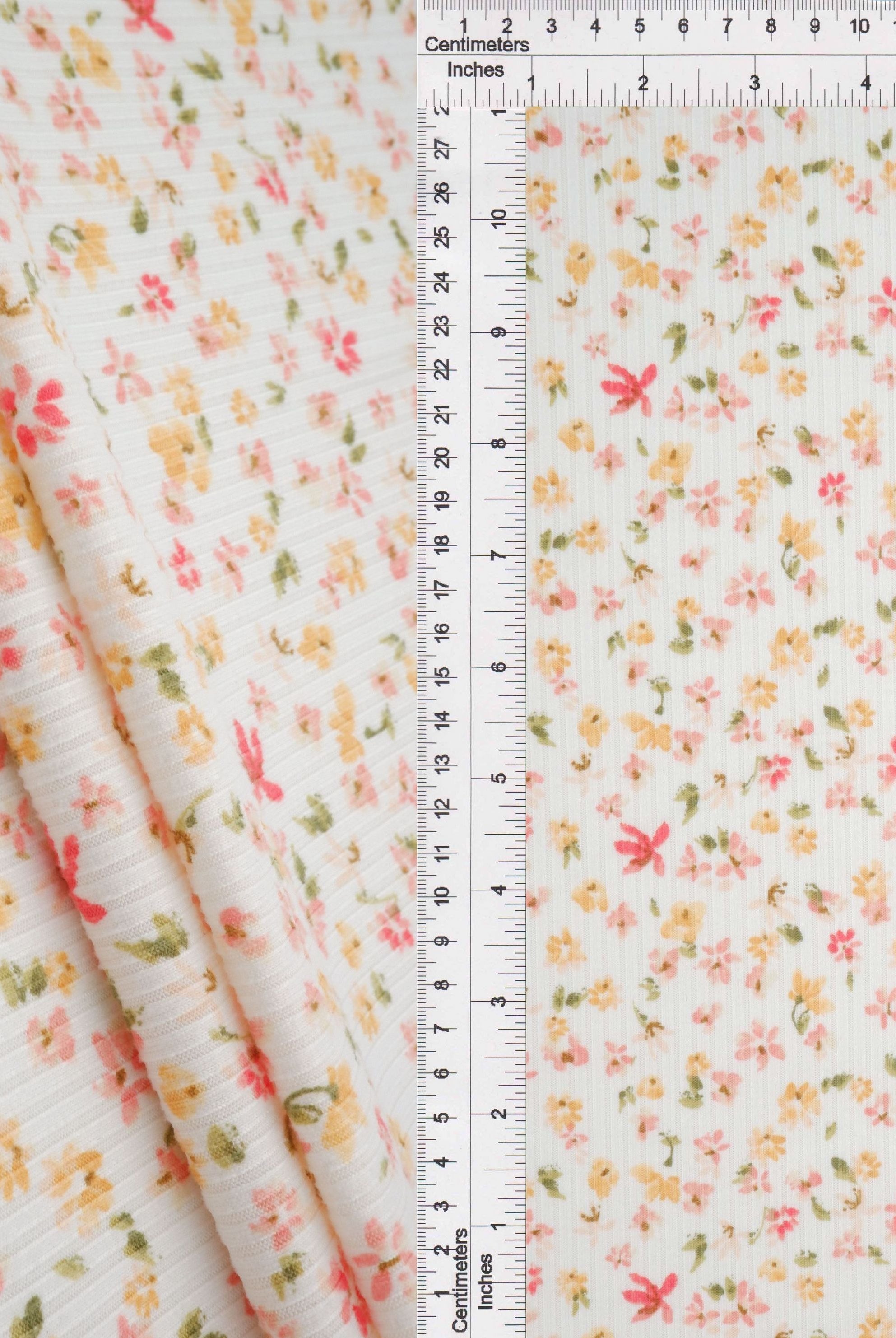 KNT3422-MS11359 YELLOW BUTTER BIKER SHORTS BLOUSE BODYSUIT BOTTOMS DITSY DRESS FLORAL KNIT PANTS POLYESTER PRINT RIB 4X2 SKIRTS SPANDEX STRETCH TOPS YUMMY