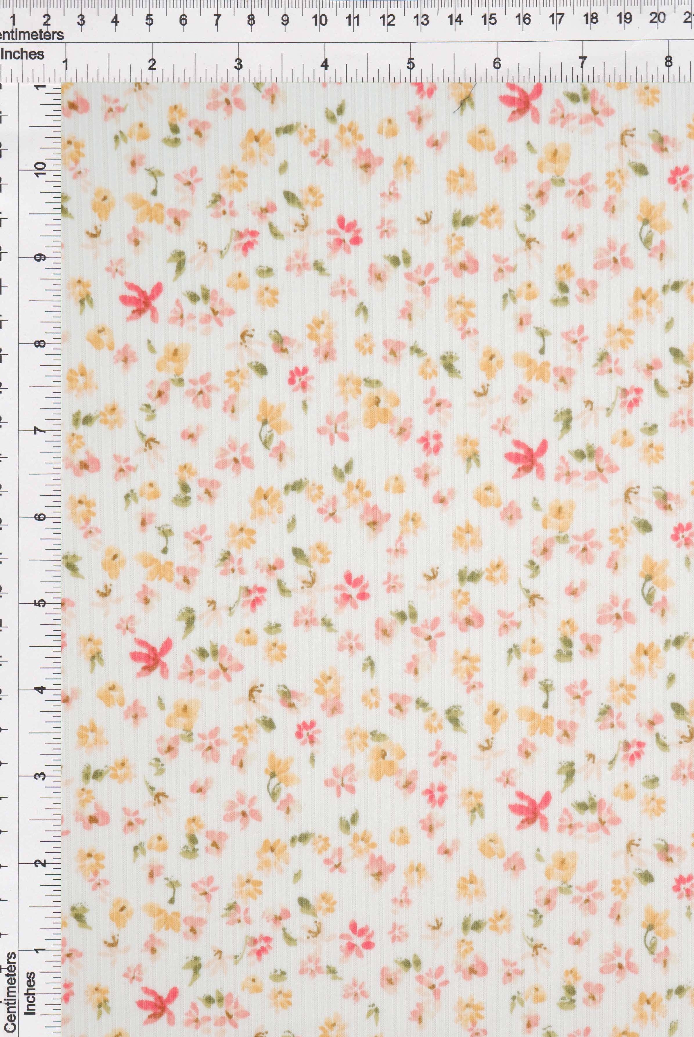 KNT3422-MS11359 YELLOW BUTTER BIKER SHORTS BLOUSE BODYSUIT BOTTOMS DITSY DRESS FLORAL KNIT PANTS POLYESTER PRINT RIB 4X2 SKIRTS SPANDEX STRETCH TOPS YUMMY