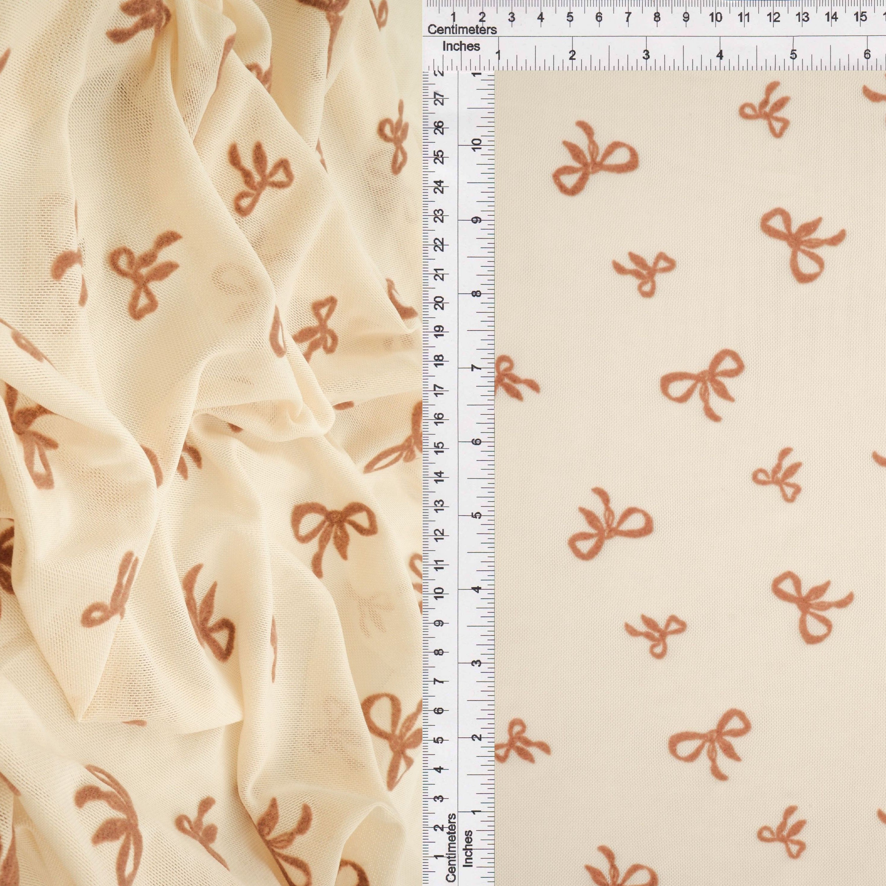 FLOCK-MS11411 SAND/COCO BLOUSE BODYSUIT BOTTOMS BOW CAMI DRESS FLOCKING LOUNGEWEAR MESH POLYESTER PRINT SPANDEX STRETCH TOPS