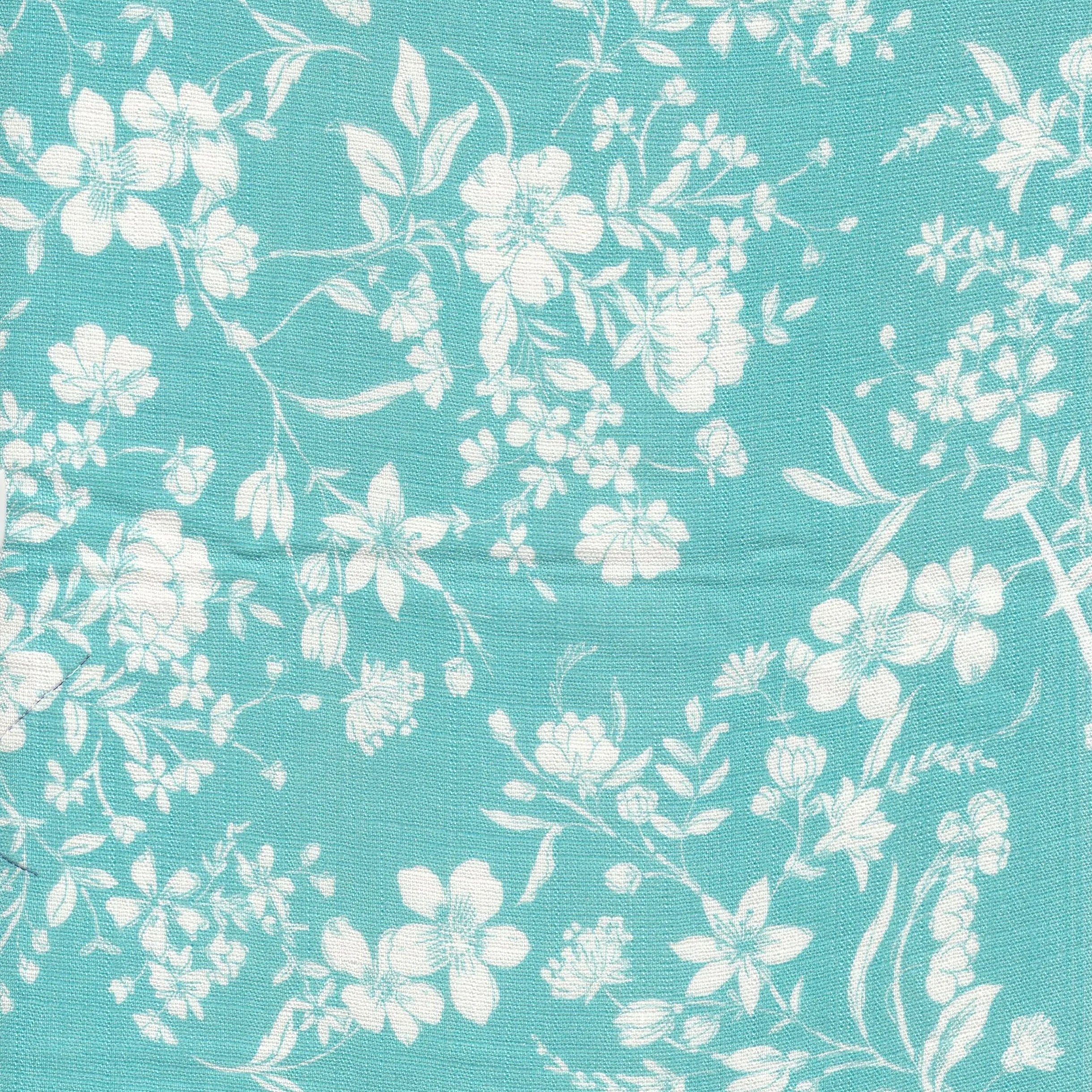 LIN-MS10146 AQUA BLOUSE DRESS FLORAL LINE SLUB PANTS PRINT RAYON SKIRTS SPANDEX TOPS WOVEN