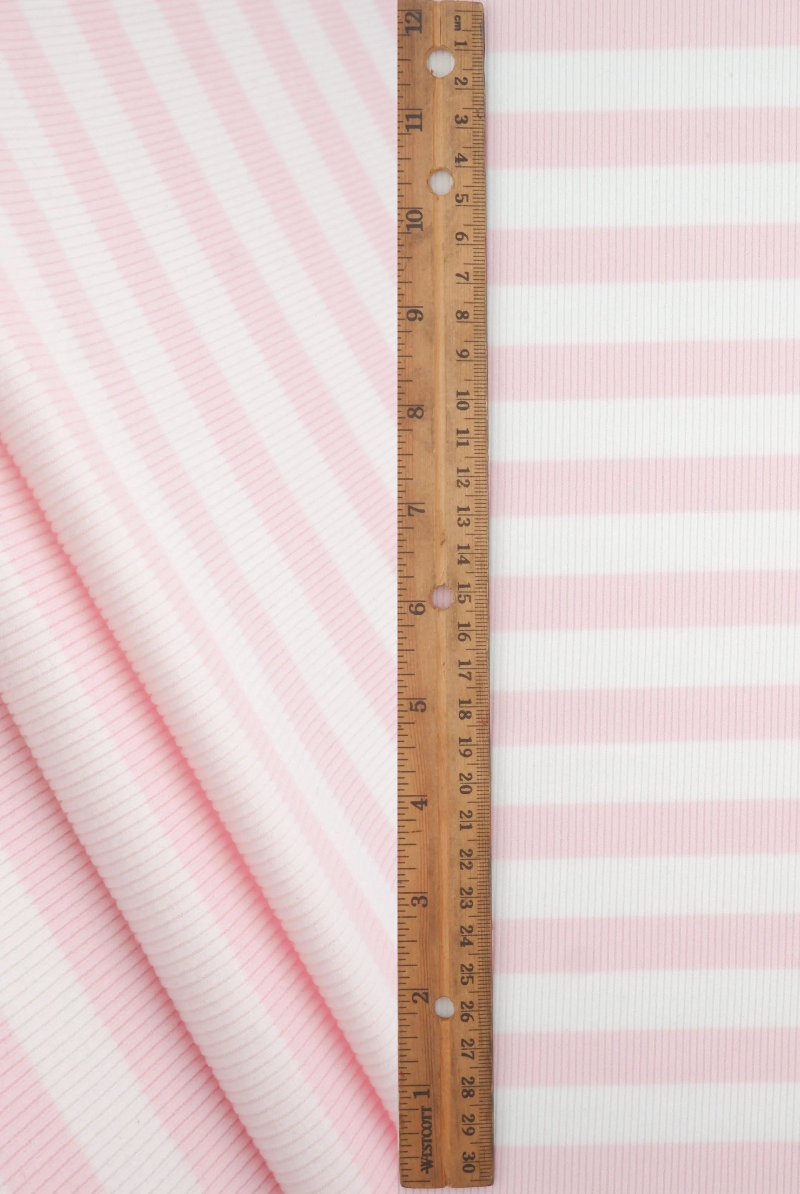 KNT4544 PINK BLOUSE DRESS FLEECE KNIT LOUNGEWEAR POLYESTER RIBBED 2X2 SPANDEX STRETCH STRIPE SWEATSHIRT TOPS TUNICS