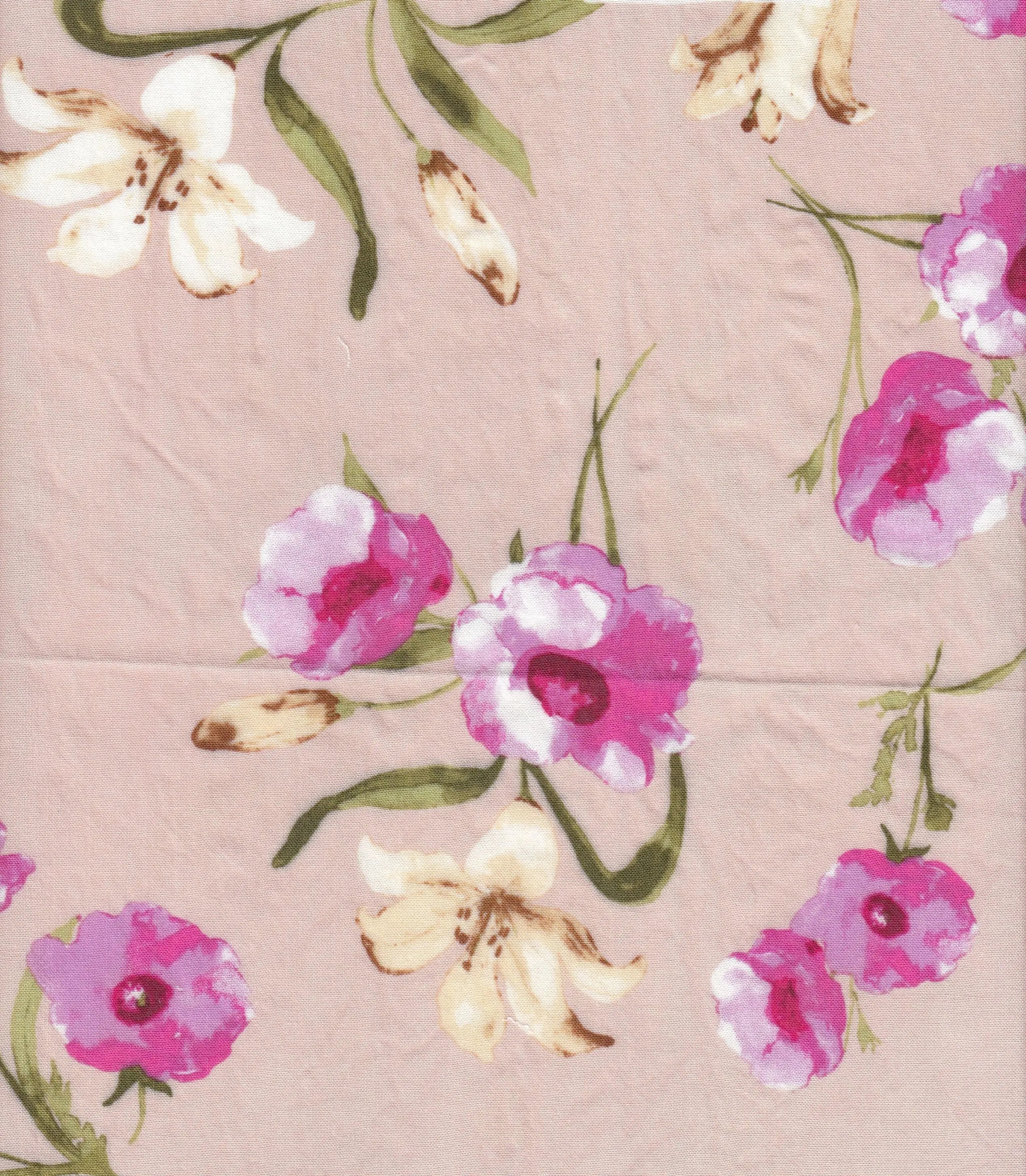 POP948-MS11507 ROSE DUSTY BLOUSE BODYSUIT BOTTOMS CAMI CHALLIS DRESS FLORAL PRINT RAYON TOPS WOVEN