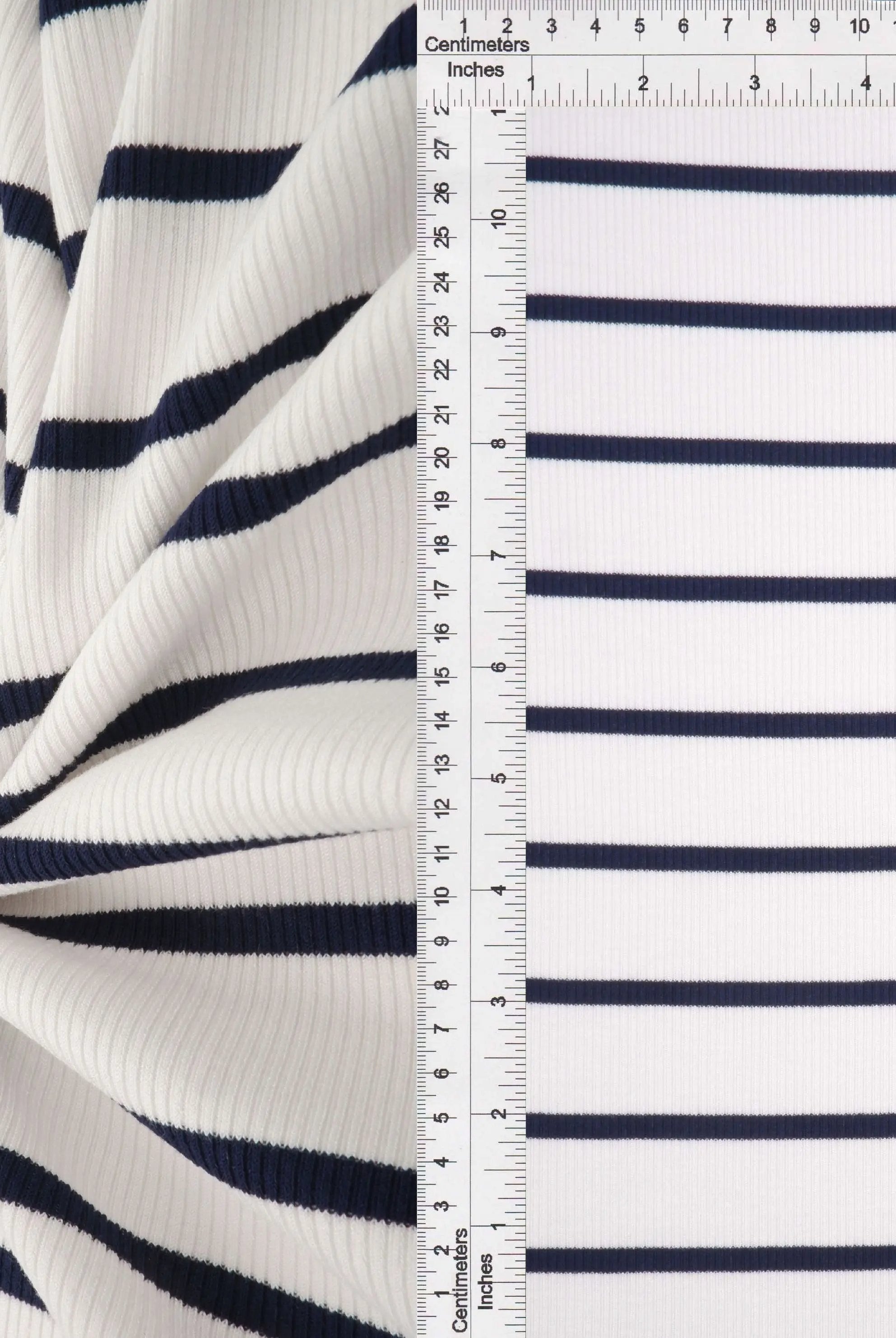 KNT4641 IVORY/NAVY KNIT