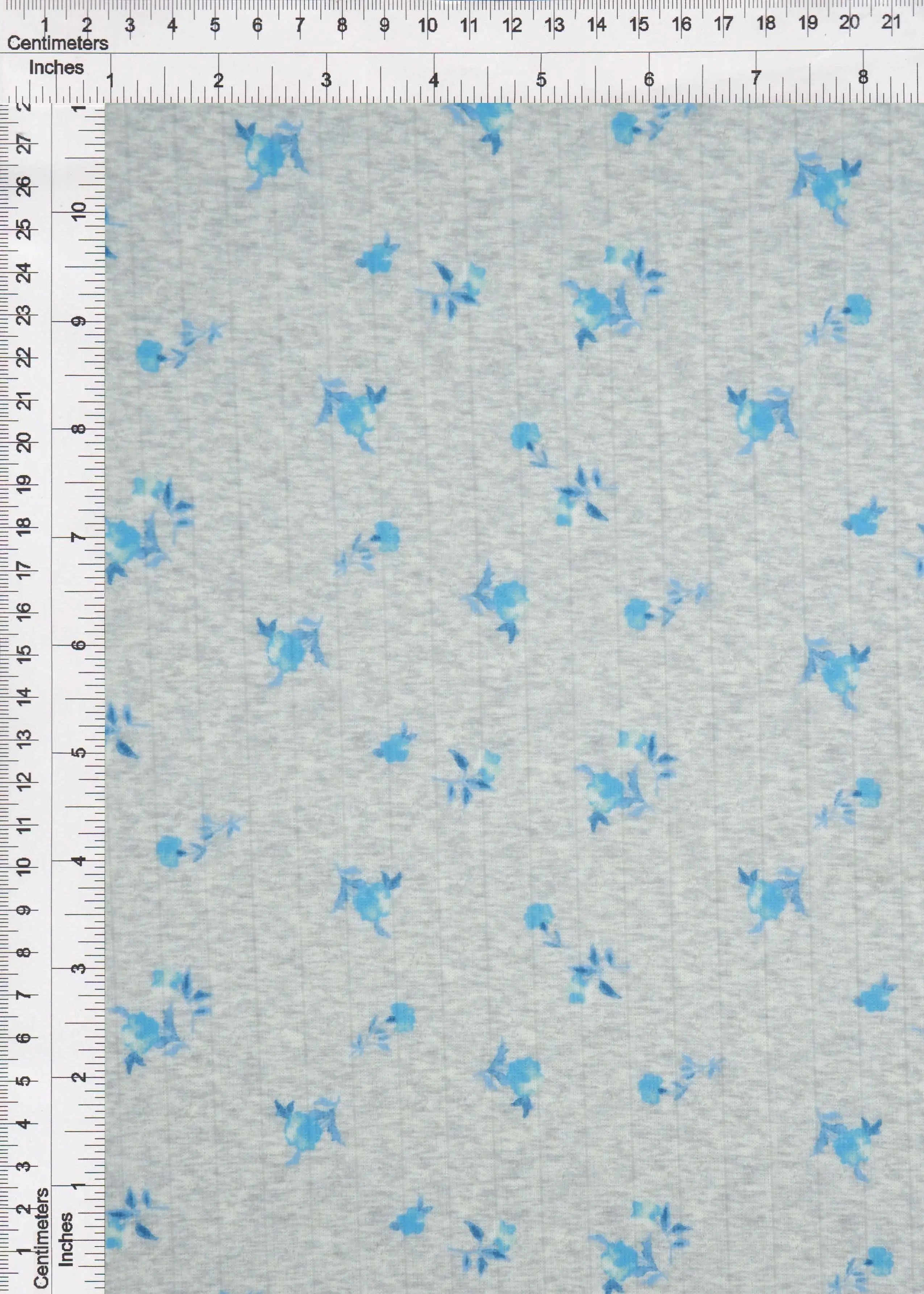 KNT4622-M10602D H.GREY/BLUE ACTIVEWEAR BIKER SHORTS BLOUSE BODYSUIT BOTTOMS CAMI DIGITAL PRINT DITSY DRESS FLOWER KNIT PANTS POINTELLE POLYESTER SKIRTS SPANDEX STRETCH TOPS