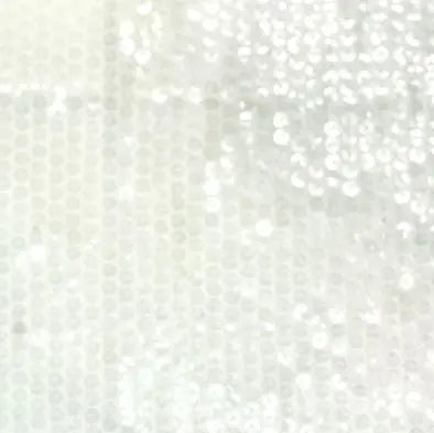 MESH SQ EMBR 7 WHITE MESH