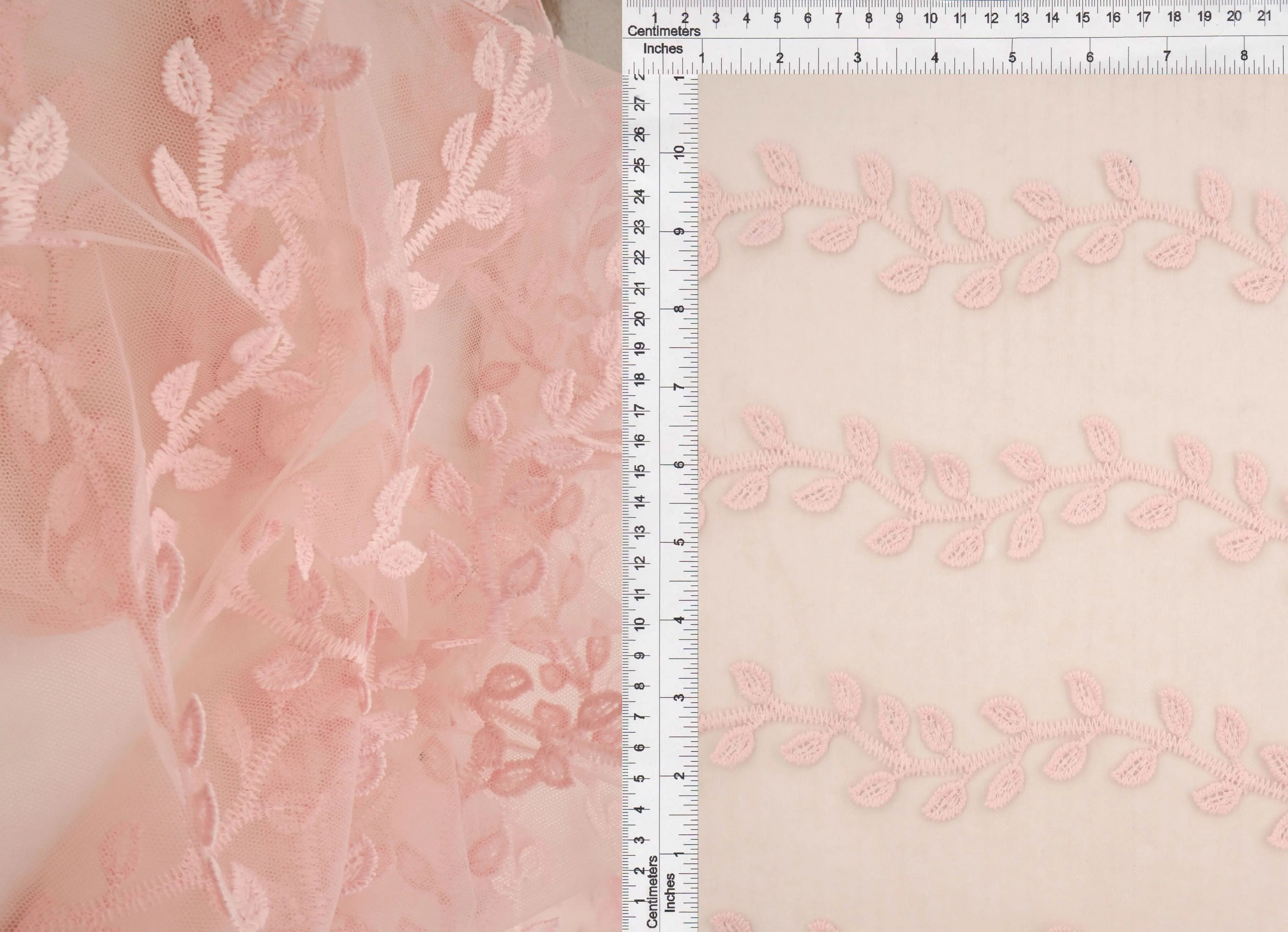 MESH SQ EMBR 10 PINK MESH