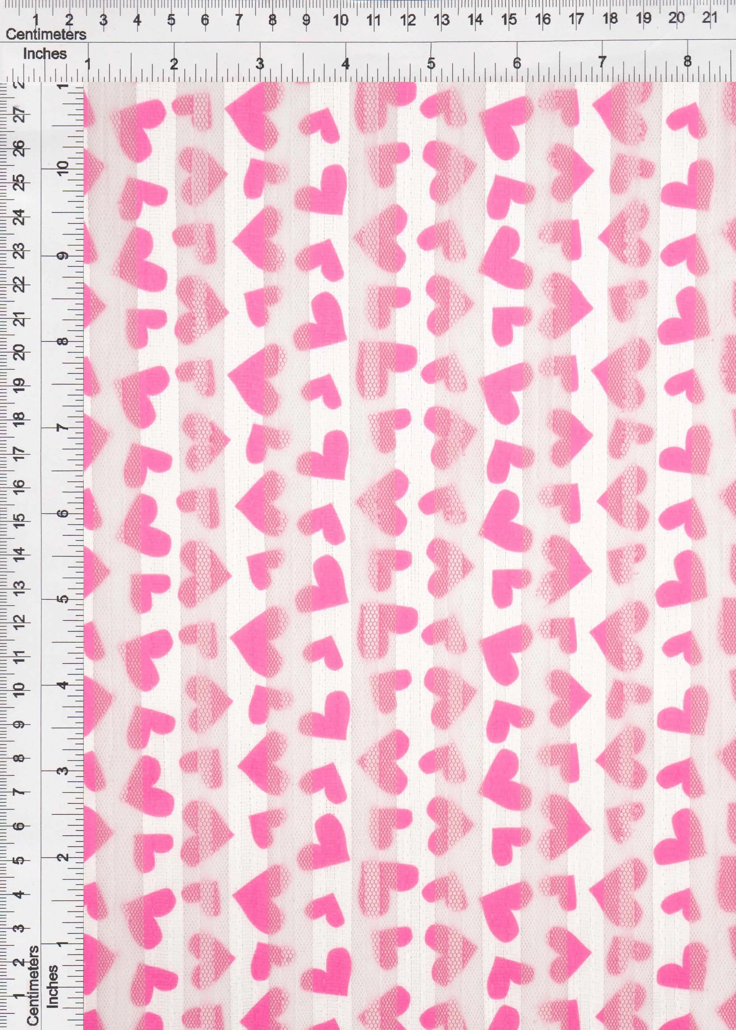 MESH SQ EMBR 11 FUCHSIA MESH