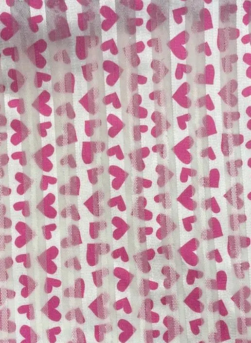 MESH SQ EMBR 11 FUCHSIA MESH